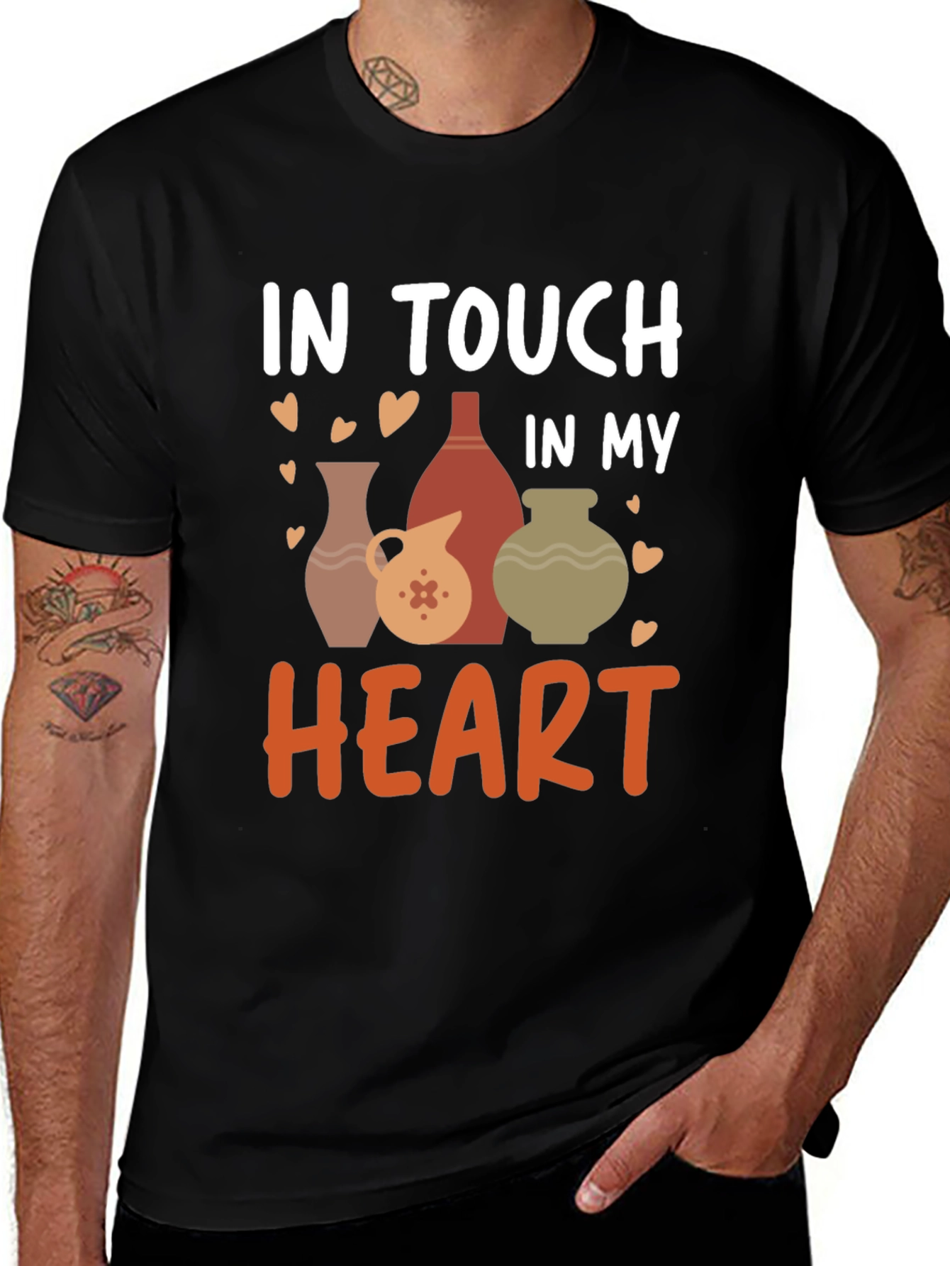 Variant 10 of Pottery Lover's T-Shirt - In Touch In My Heart