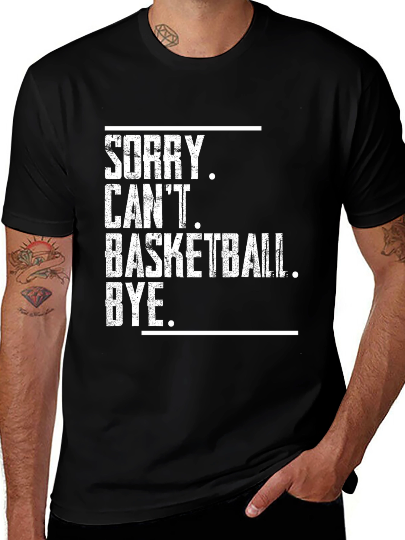 Variant 8 of Sorry Can't Basketball T-Shirt
