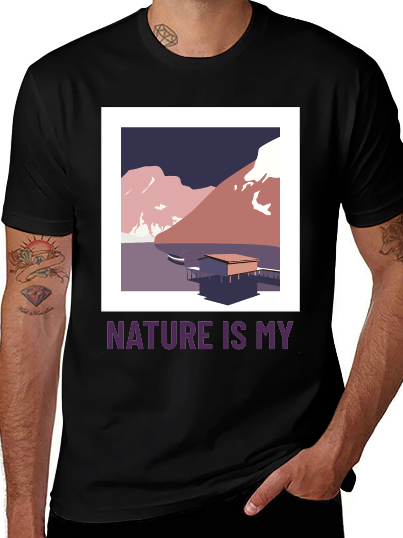 Variant 6 of Nature is My T-Shirt