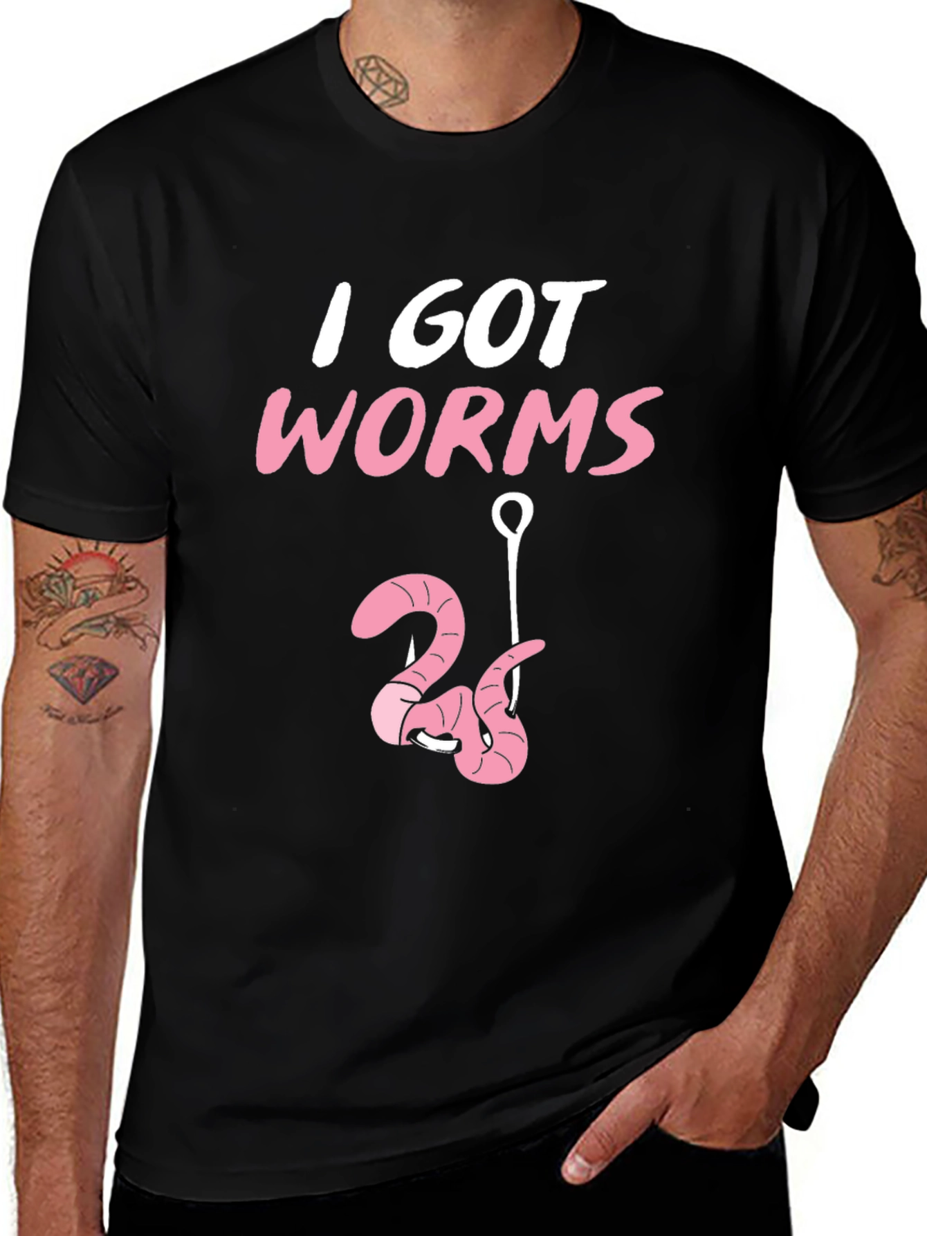 Variant 24 of I Got Worms T-Shirt, Fishing Tee