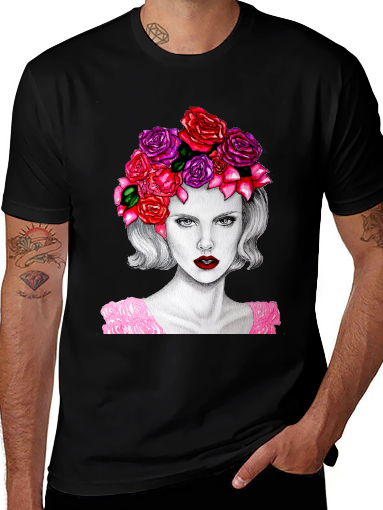 Variant 19 of Floral Crown Woman Graphic T-Shirt