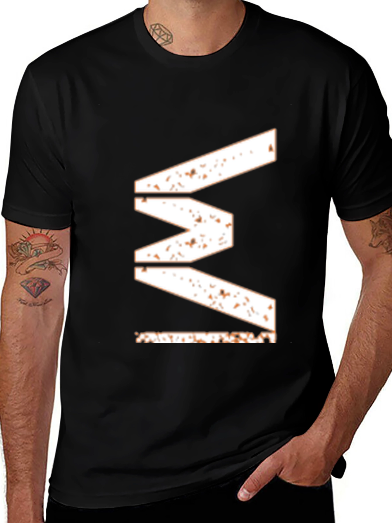 Variant 17 of Graphic Print Black T-Shirt