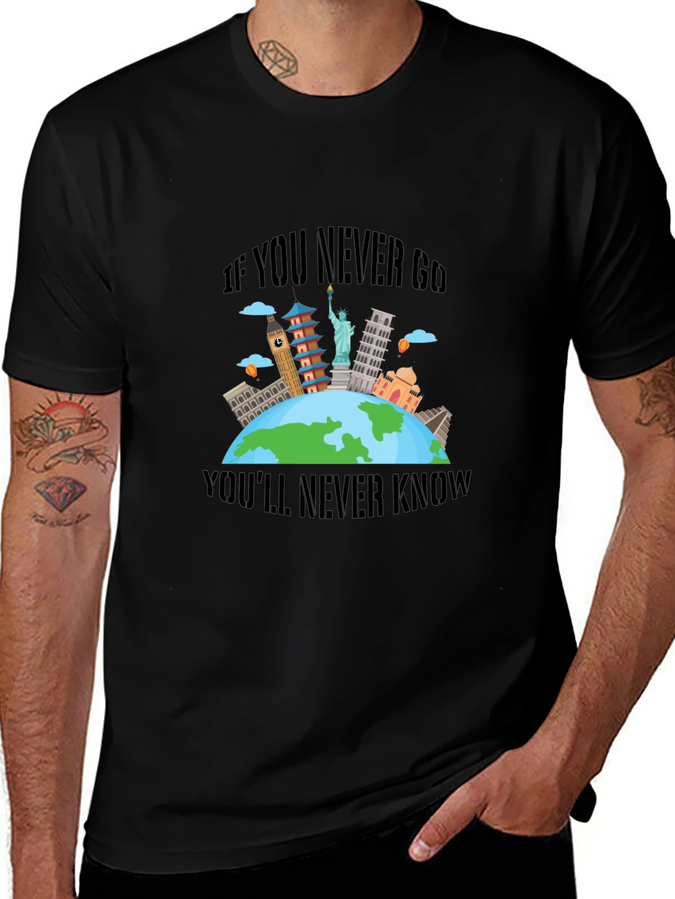 Variant 16 of Travel the World Graphic T-Shirt