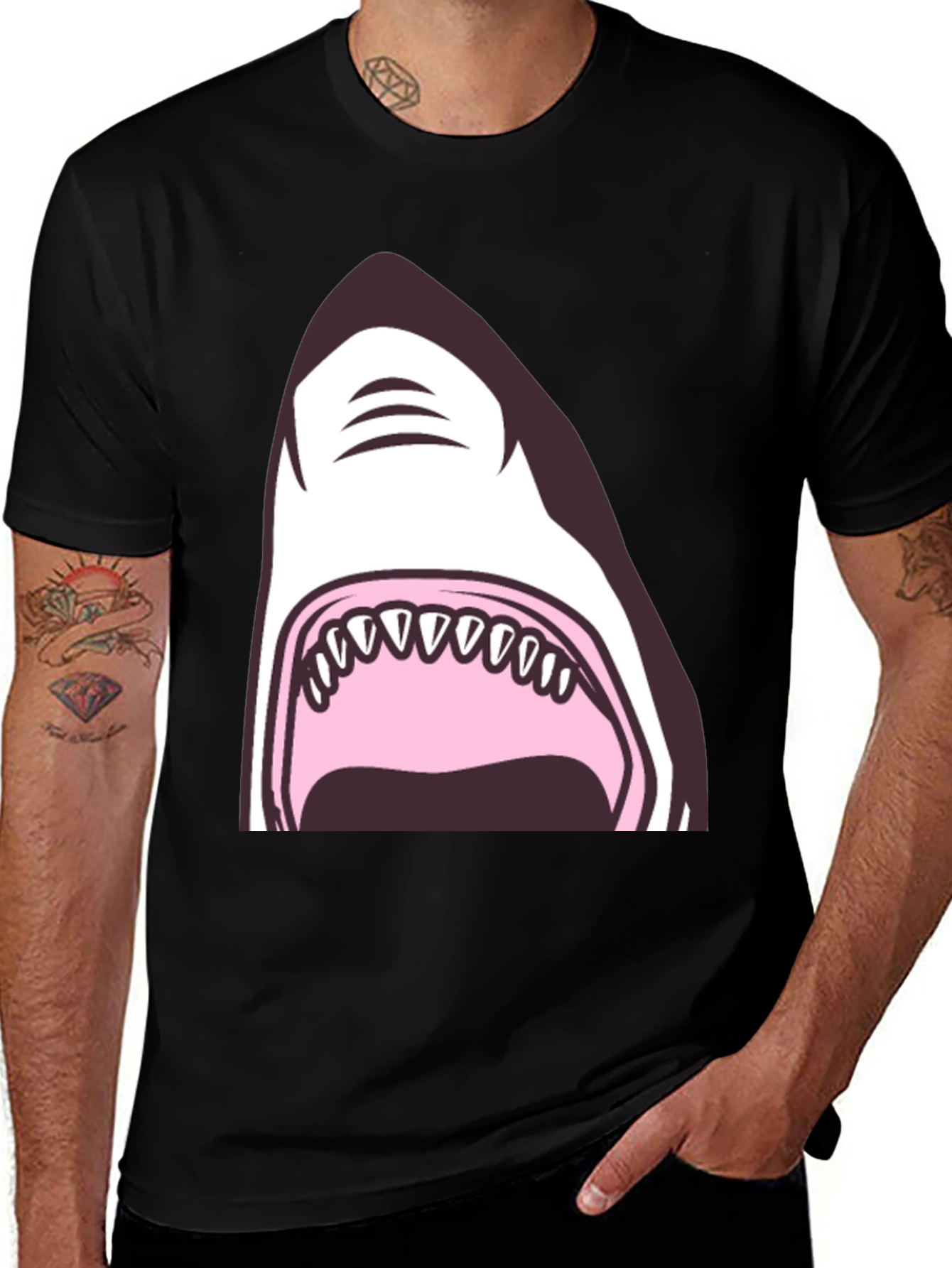 Variant 23 of Shark Attack Tee - Graphic Novelty T-Shirt