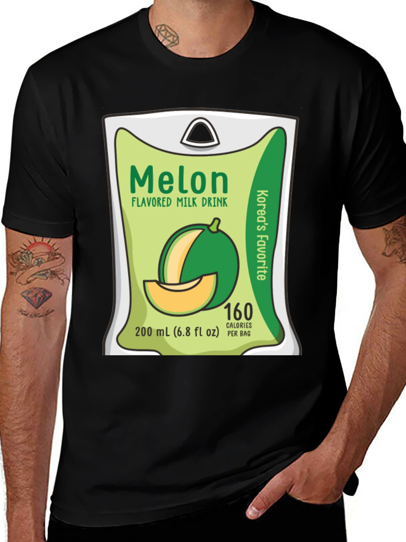 Variant 23 of Melon Milk Drink T-Shirt - Korea's Favorite
