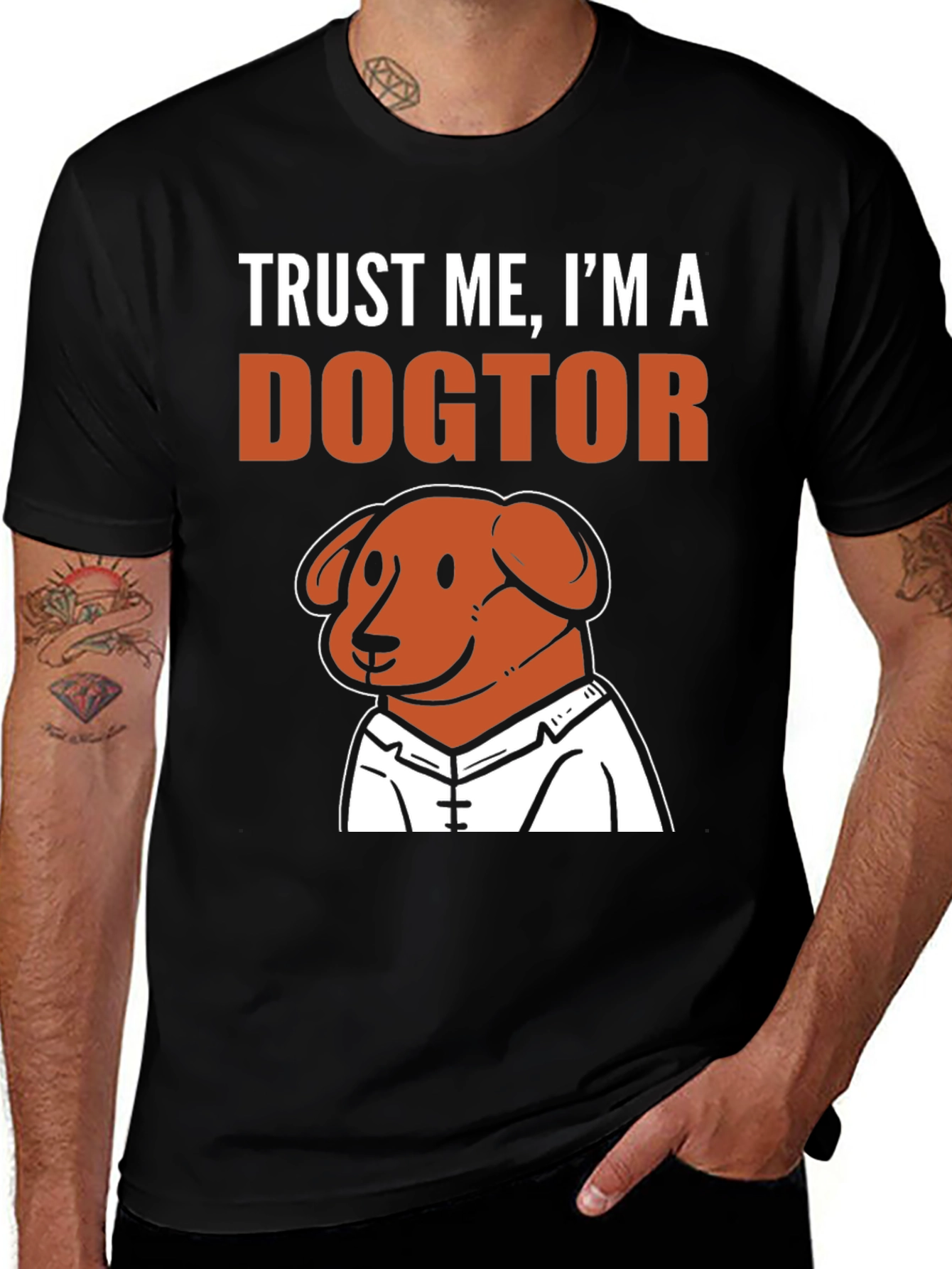 Variant 24 of Trust Me I'm a Dogtor T-Shirt Funny Dog Doctor Tee