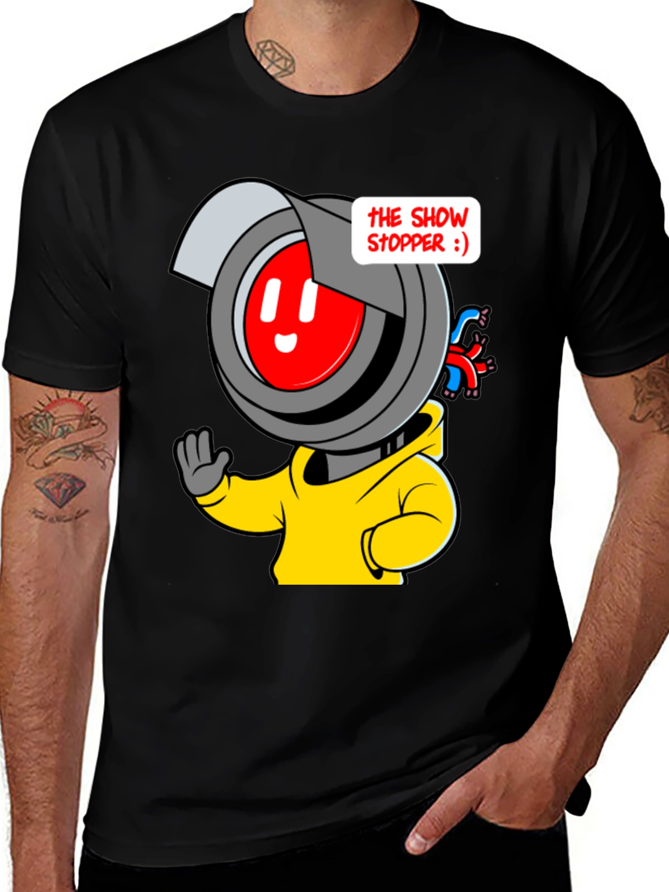 Variant 30 of Robot Cartoon Graphic T-Shirt - Show Stopper