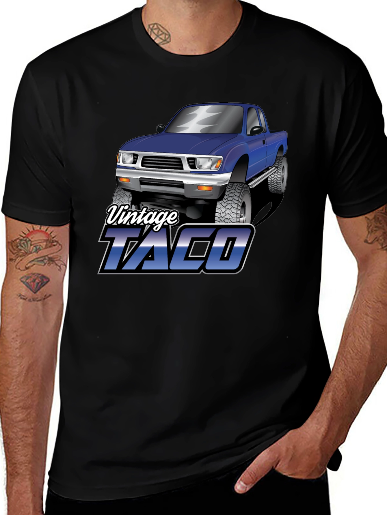 Variant 6 of Vintage Taco Truck Graphic Tee - Cool Truck Lover Gift