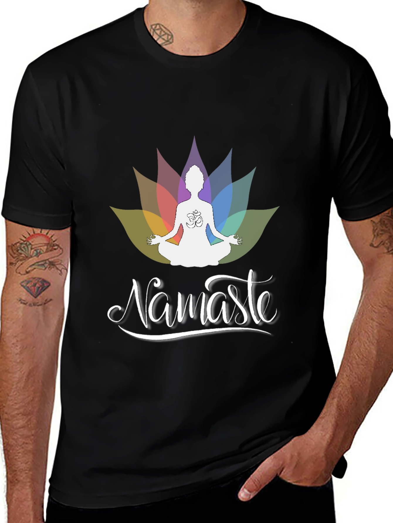 Namaste Lotus T-Shirt - Yoga Meditation Tee