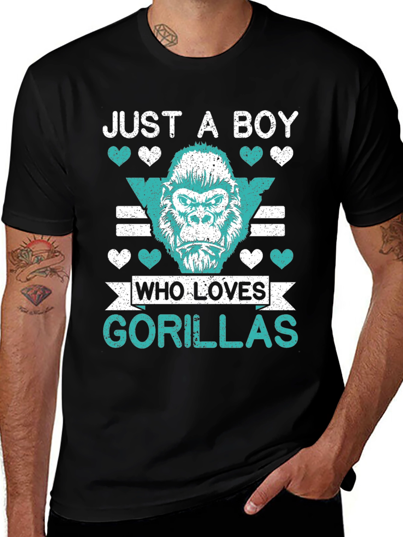 Variant 18 of Boy Who Loves Gorillas Graphic Tee