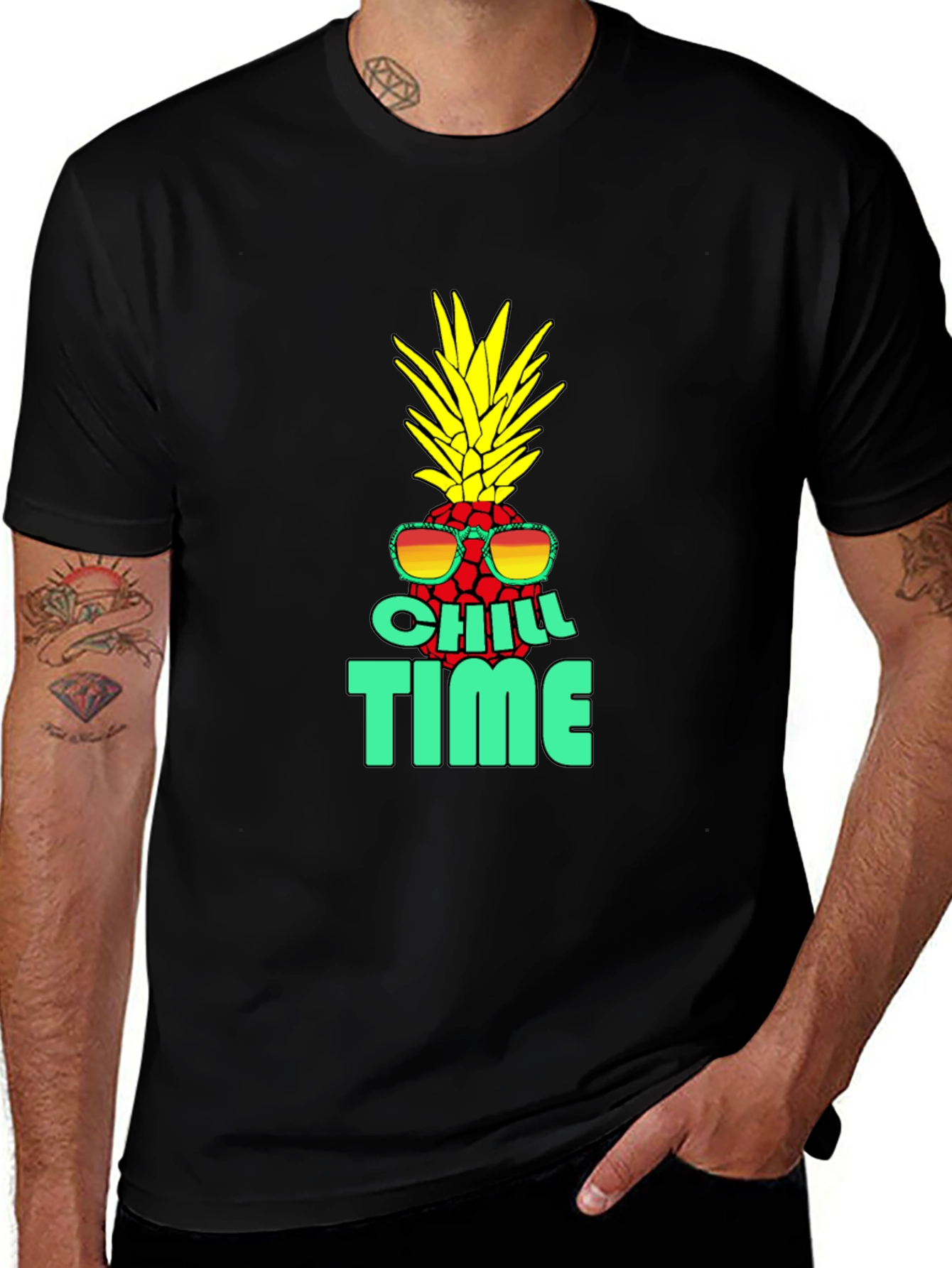 Chill Time Pineapple Graphic Tee