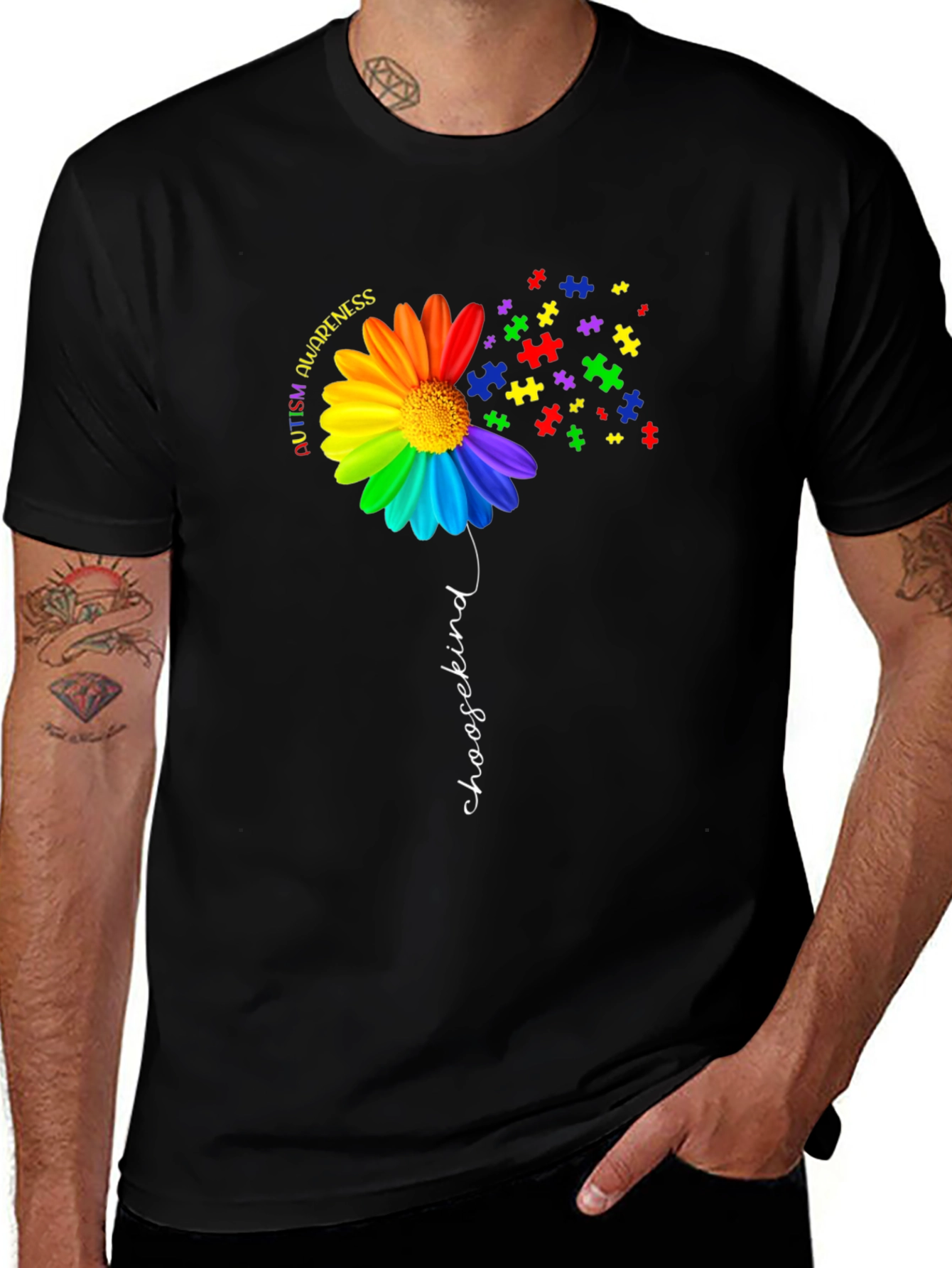 Autism Awareness Choose Kind Graphic Tee