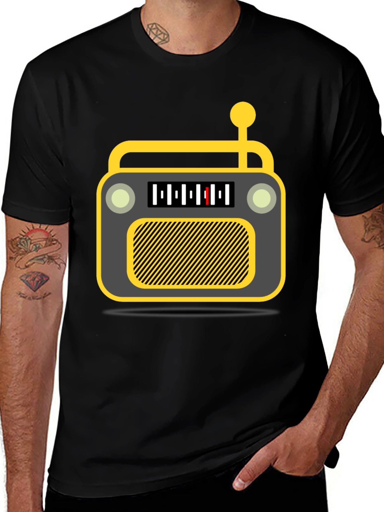 Variant 20 of Retro Radio Graphic T-Shirt
