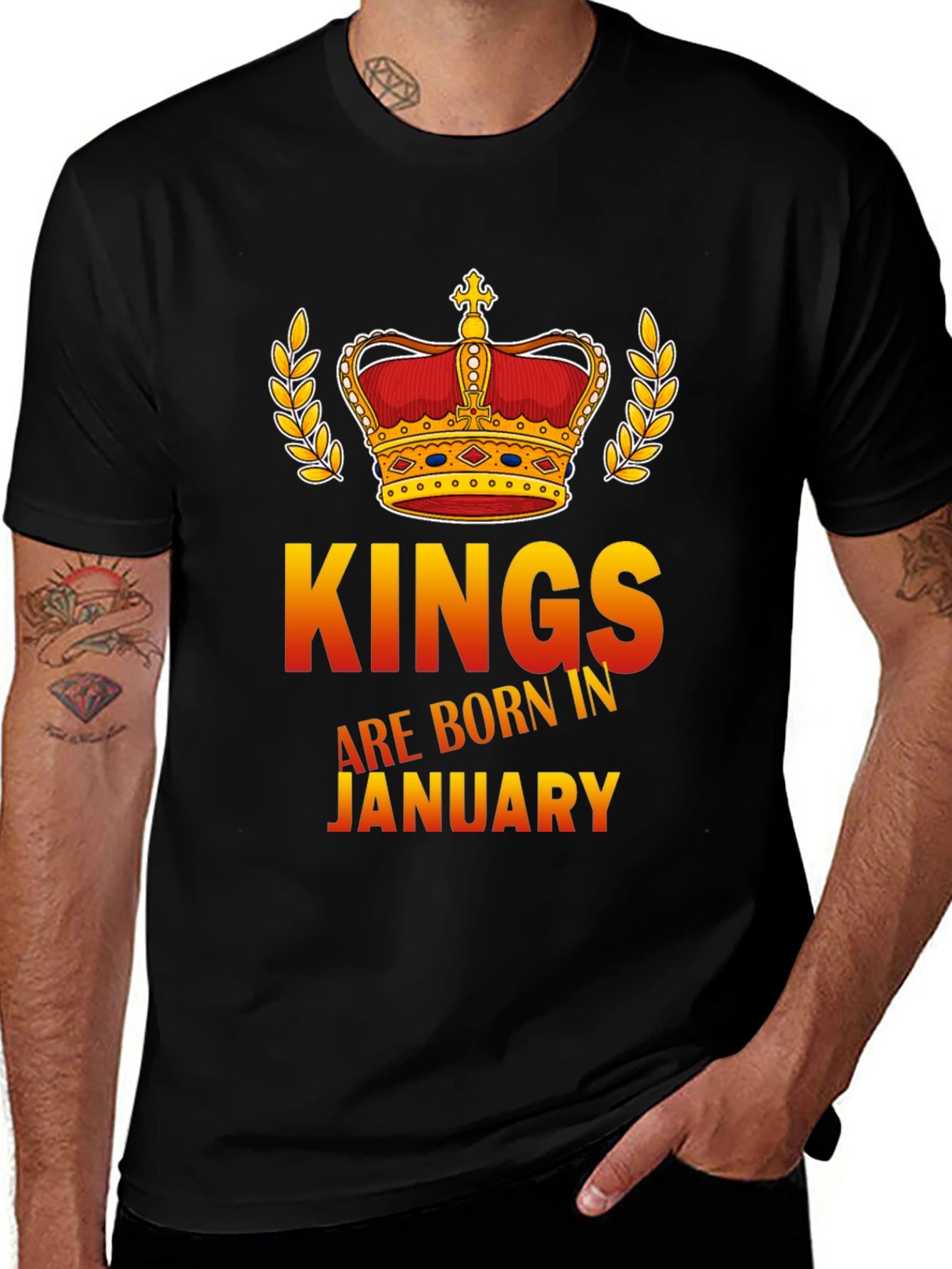 Variant 9 of Kings Born in January Graphic Tee