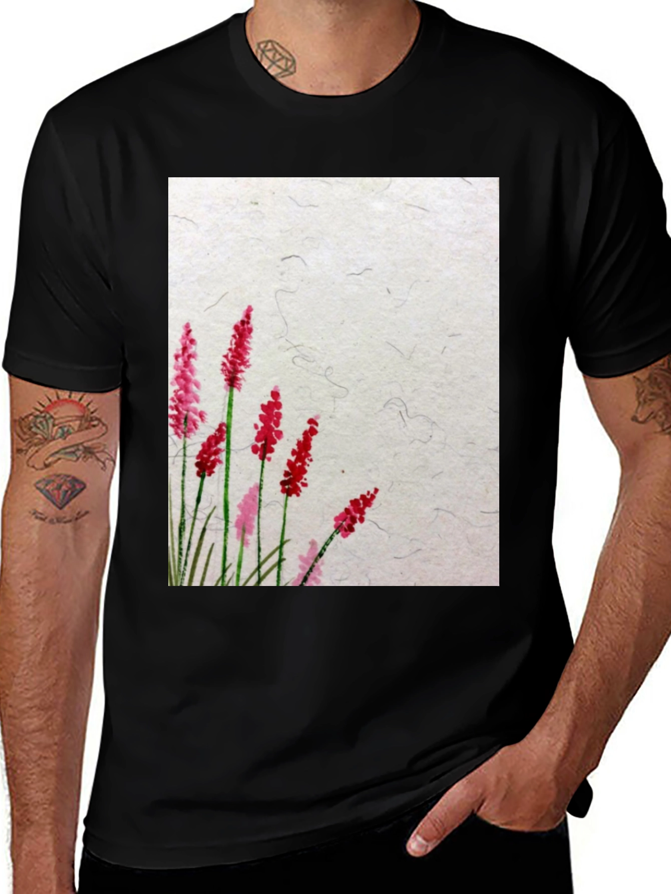 Variant 10 of Floral Print Crew Neck T-Shirt