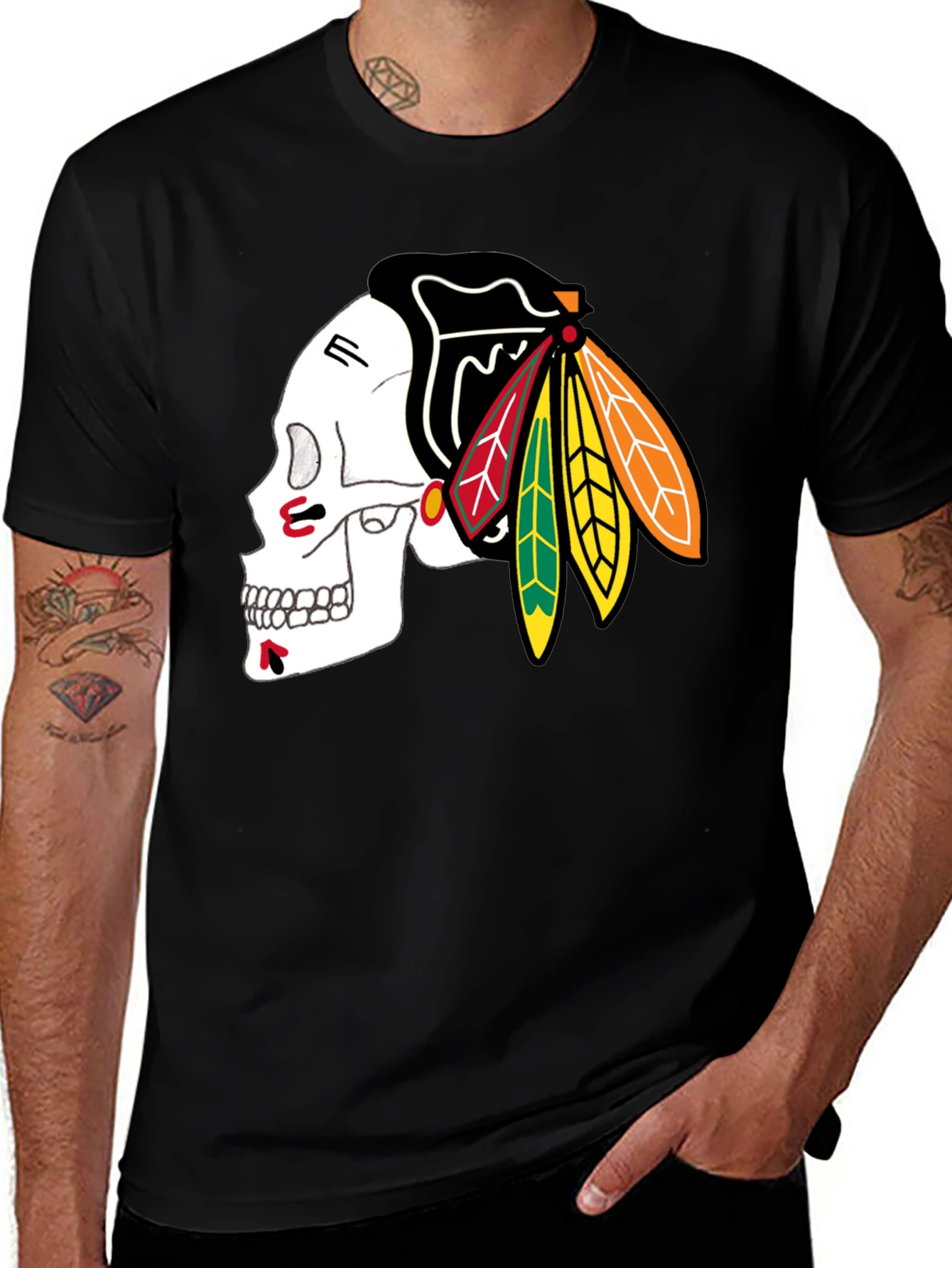 Skull Blackhawks T-Shirt