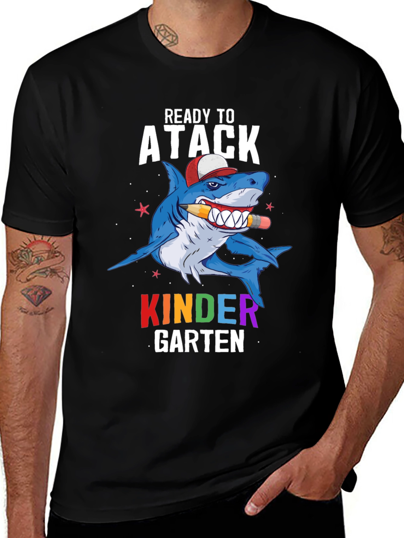Variant 28 of Ready to Attack Kindergarten T-Shirt