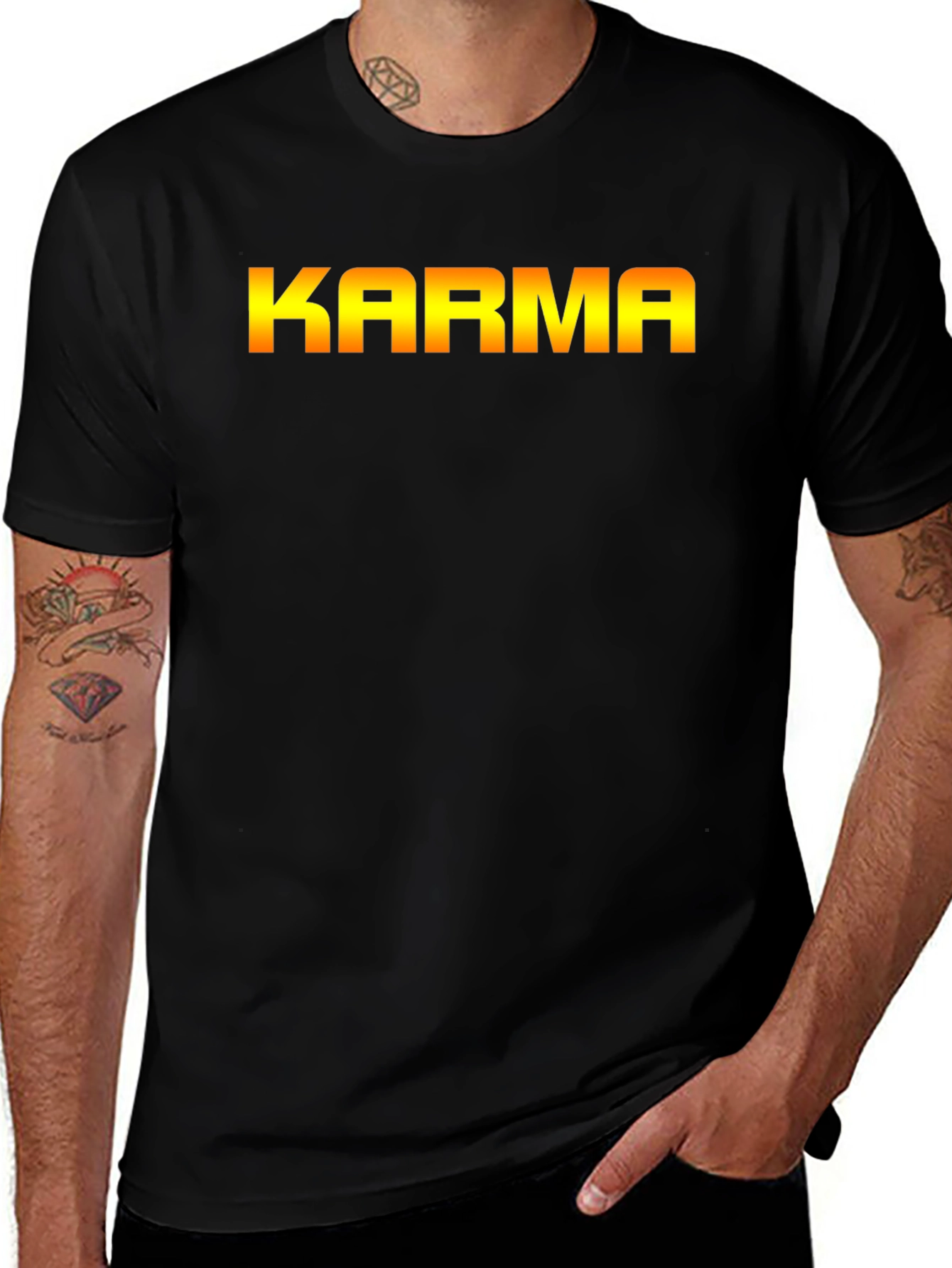 Variant 18 of KARMA Graphic T-Shirt - Bold Statement Tee
