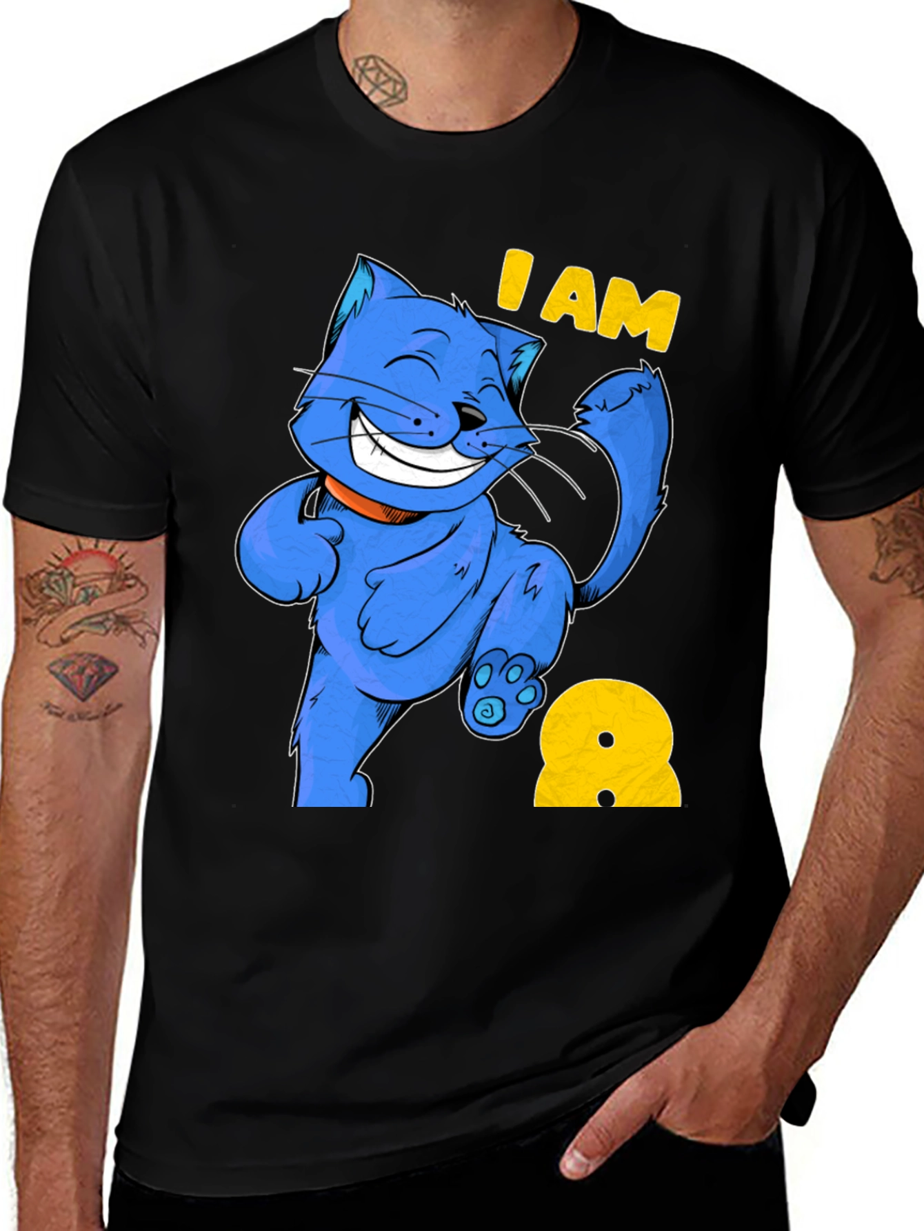 I AM 8 Cat T-Shirt