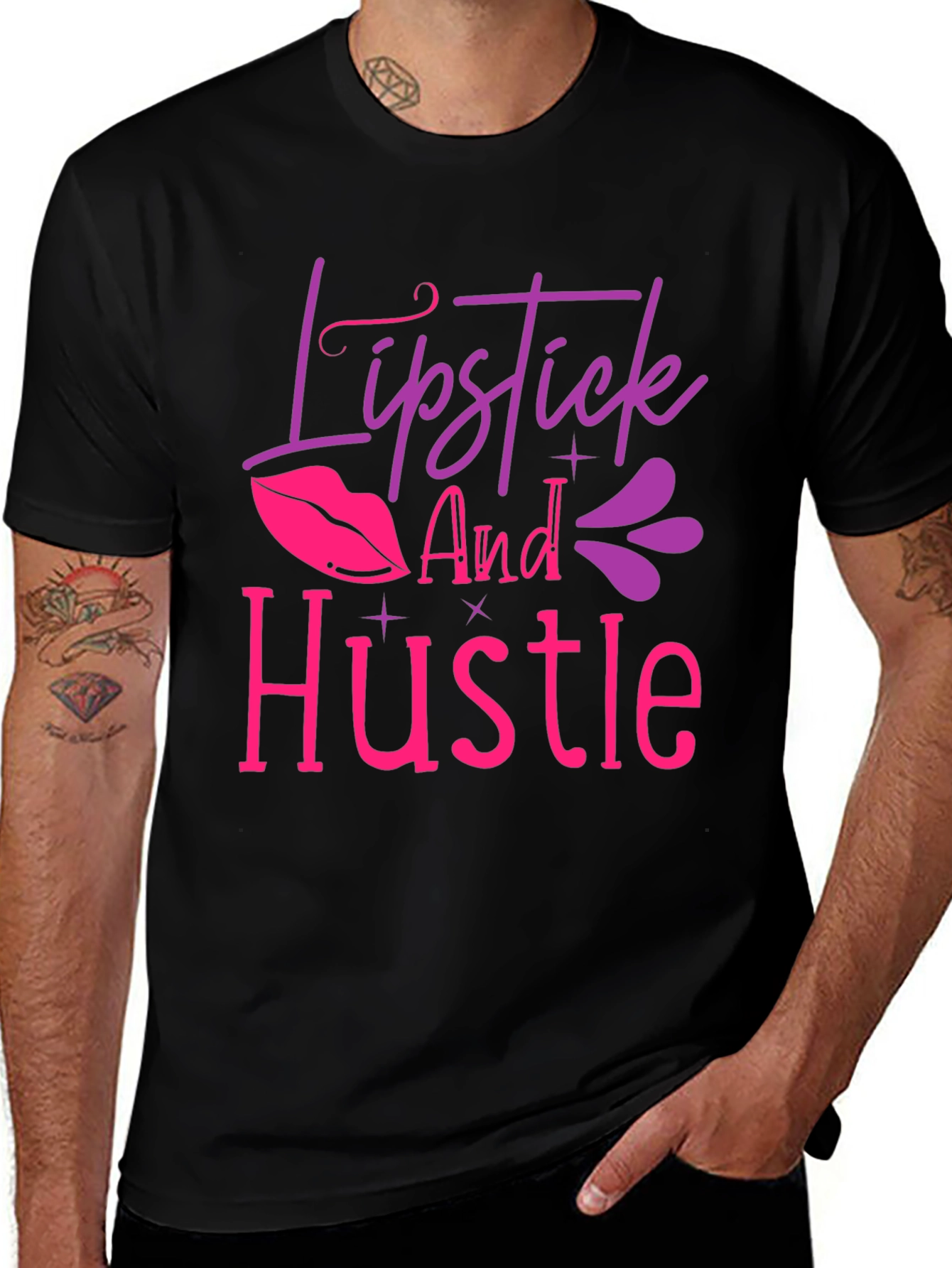 Variant 27 of Lipstick and Hustle Graphic Tee