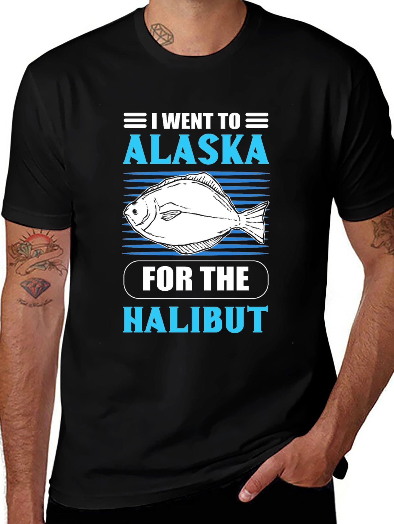 Alaska Halibut Fishing T-Shirt