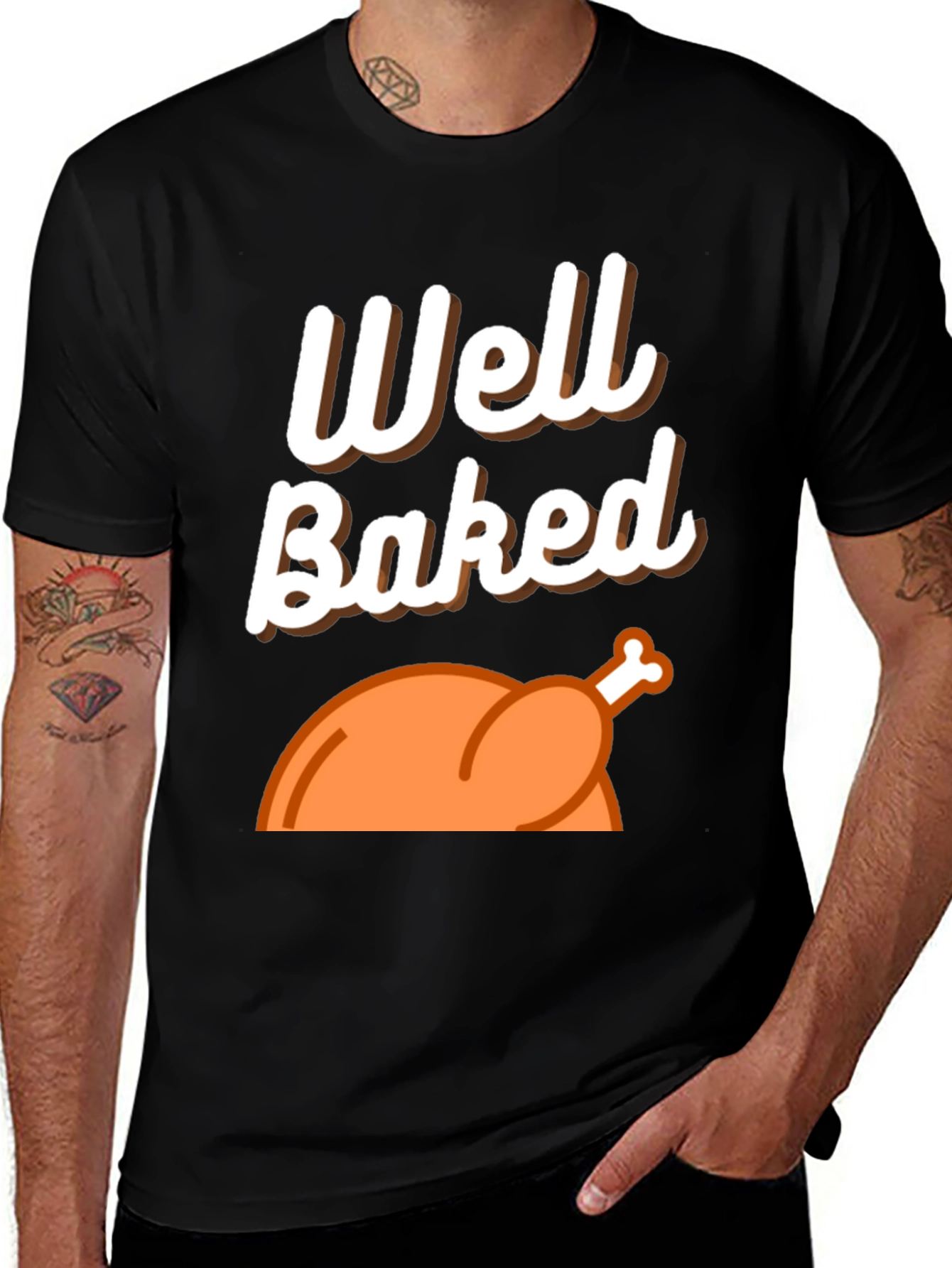 Variant 6 of Well Baked Thanksgiving Turkey T-Shirt