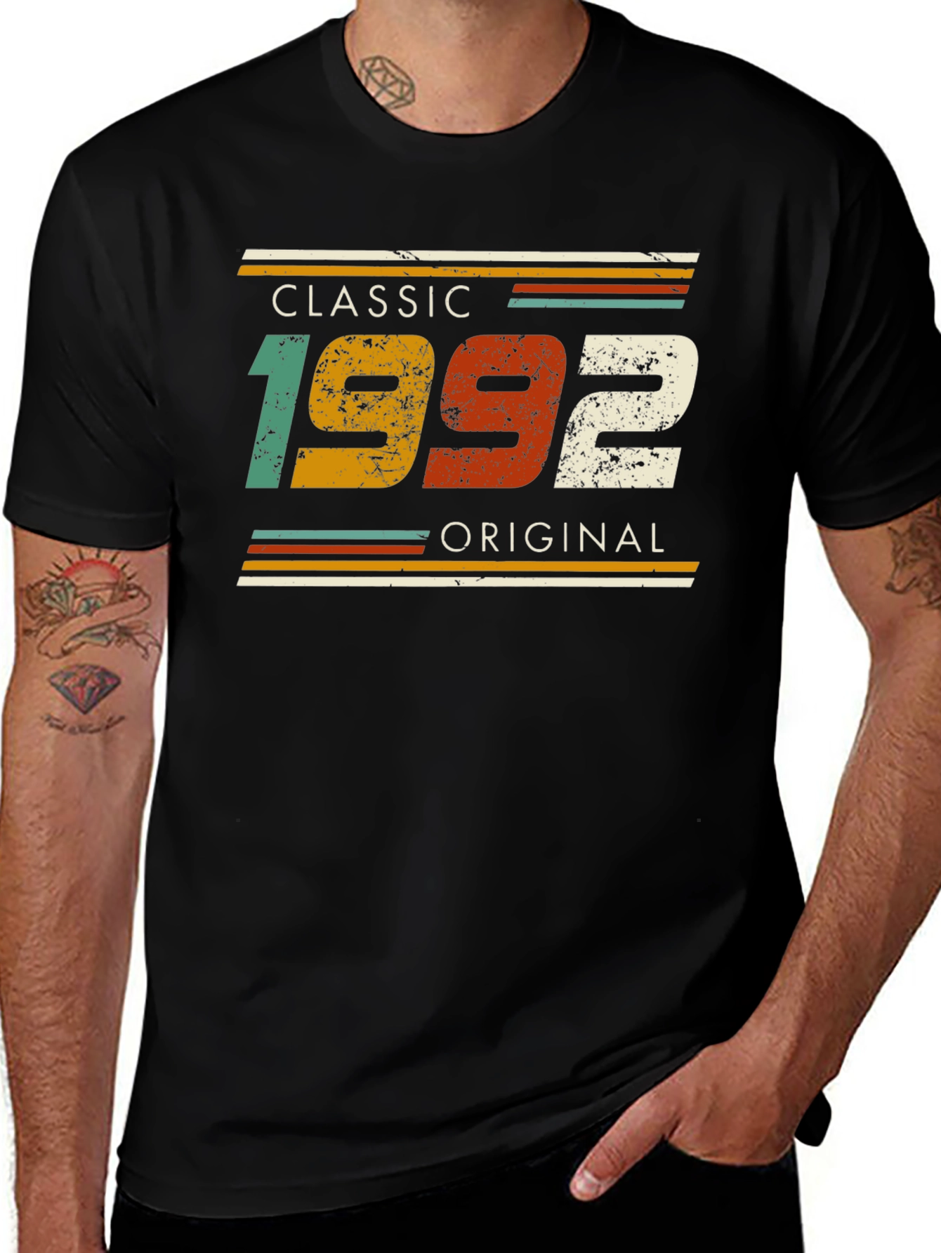 Black Classic 1992 Original Graphic T-Shirt main image