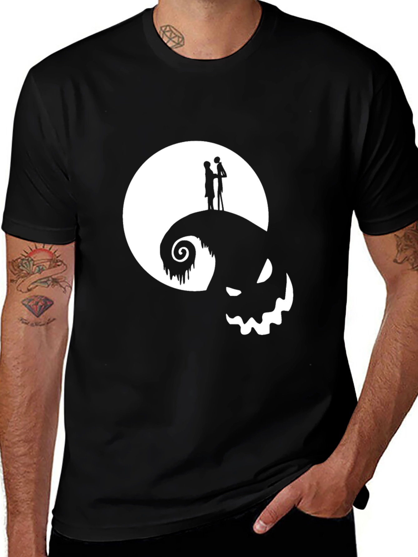 Nightmare Before Christmas T-Shirt Jack & Sally Couples Shirt