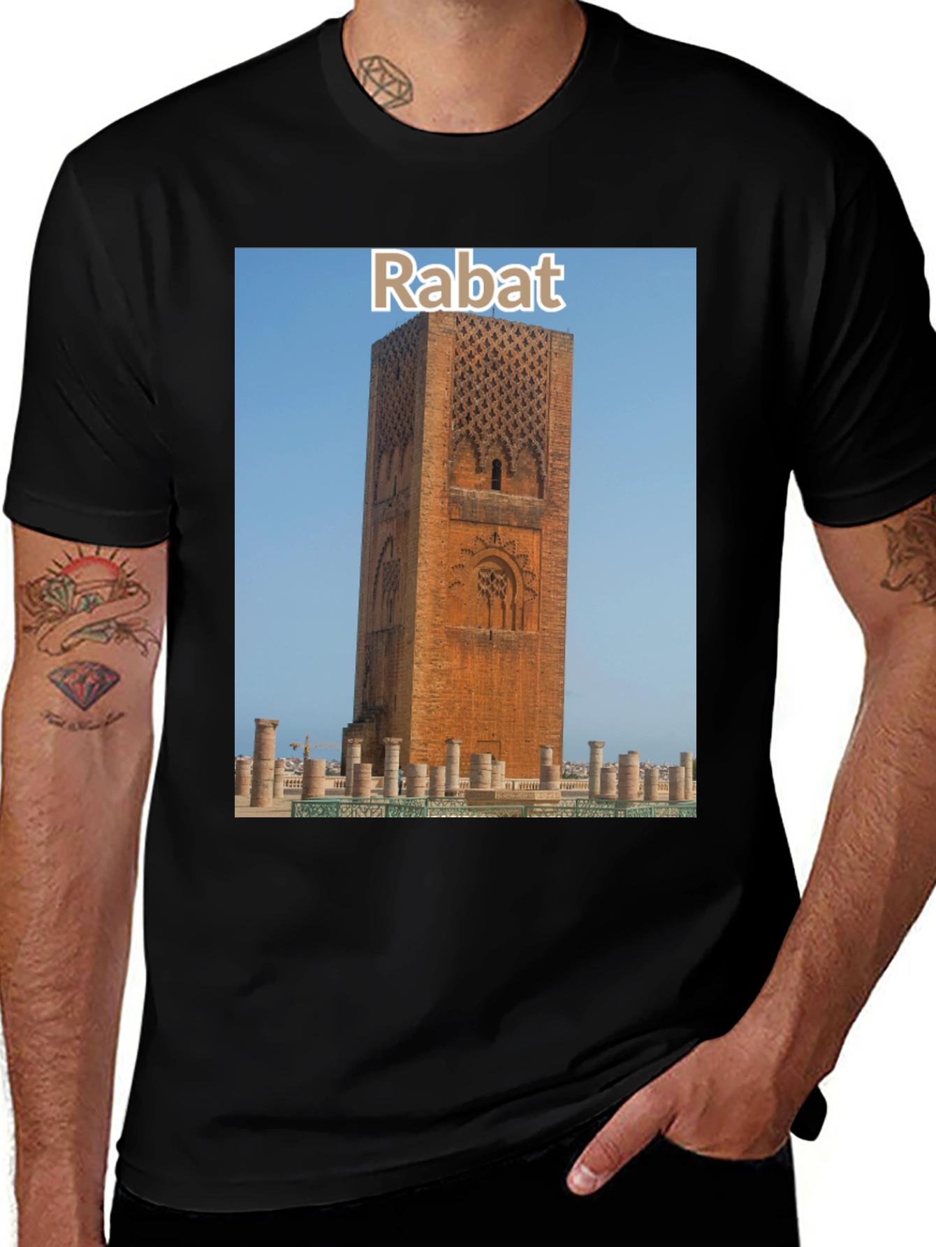 Rabat Tower T-Shirt: Travel Souvenir Tee