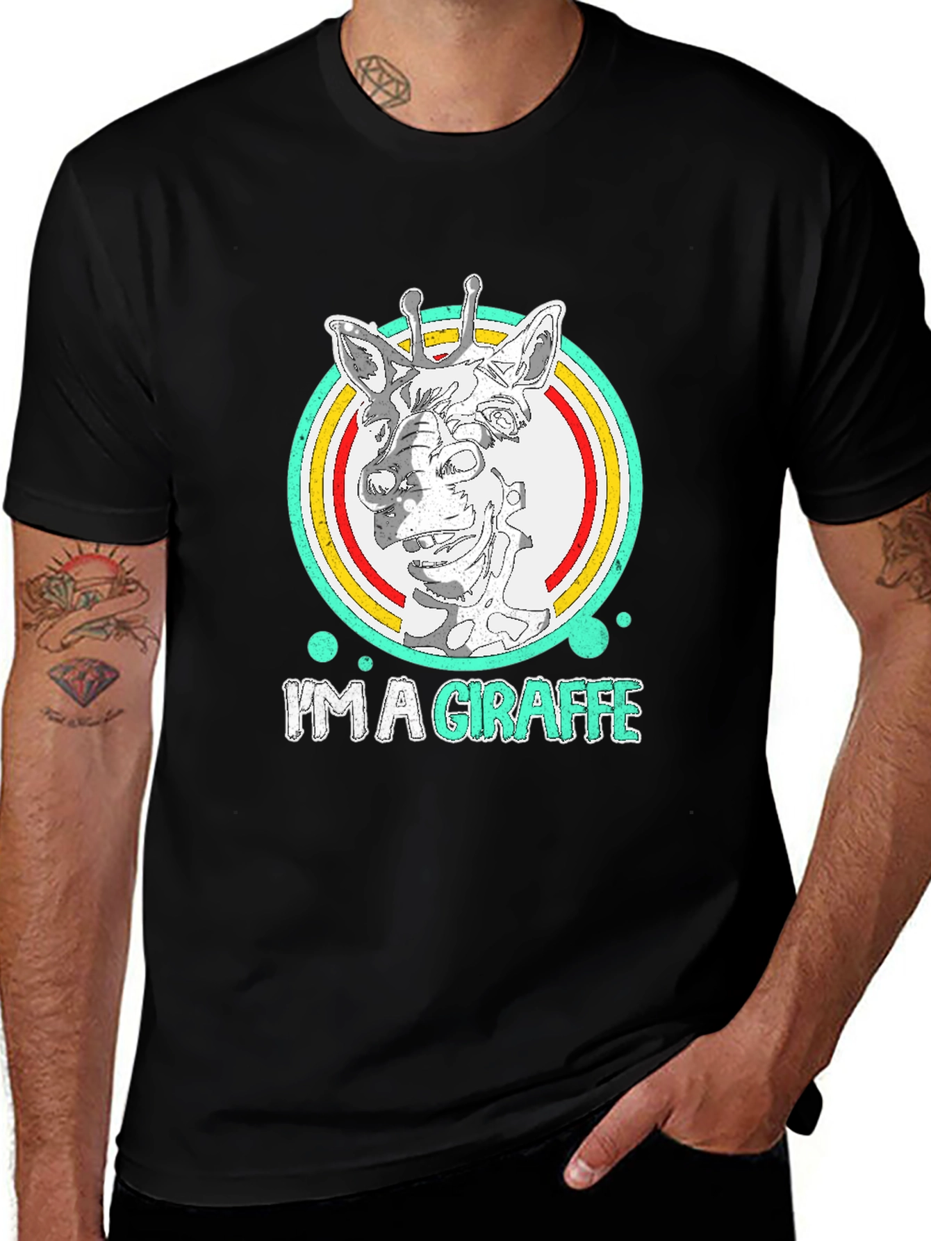 Variant 10 of I'm A Giraffe Graphic Tee - Funny Animal T-Shirt