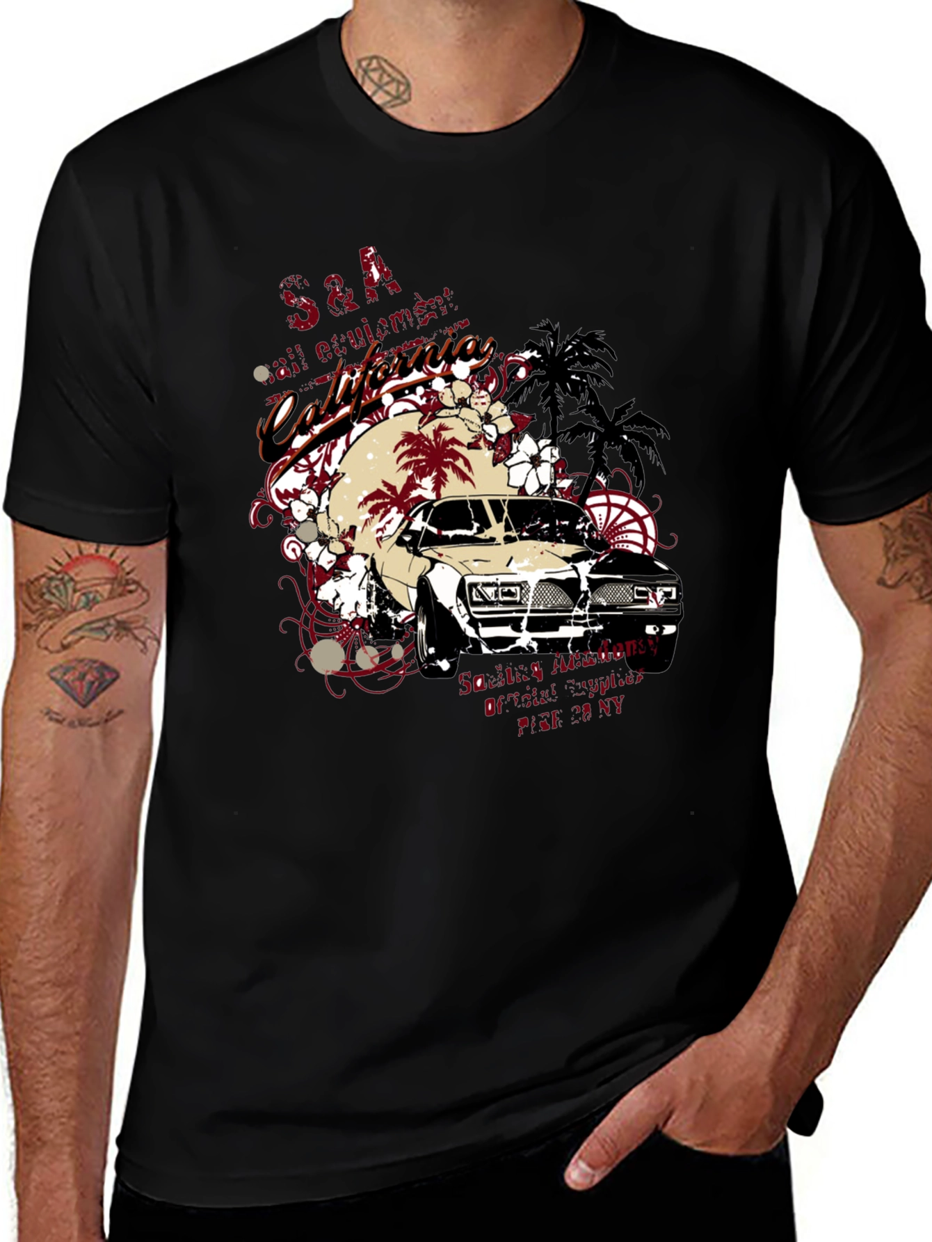 California Car Graphic T-Shirt