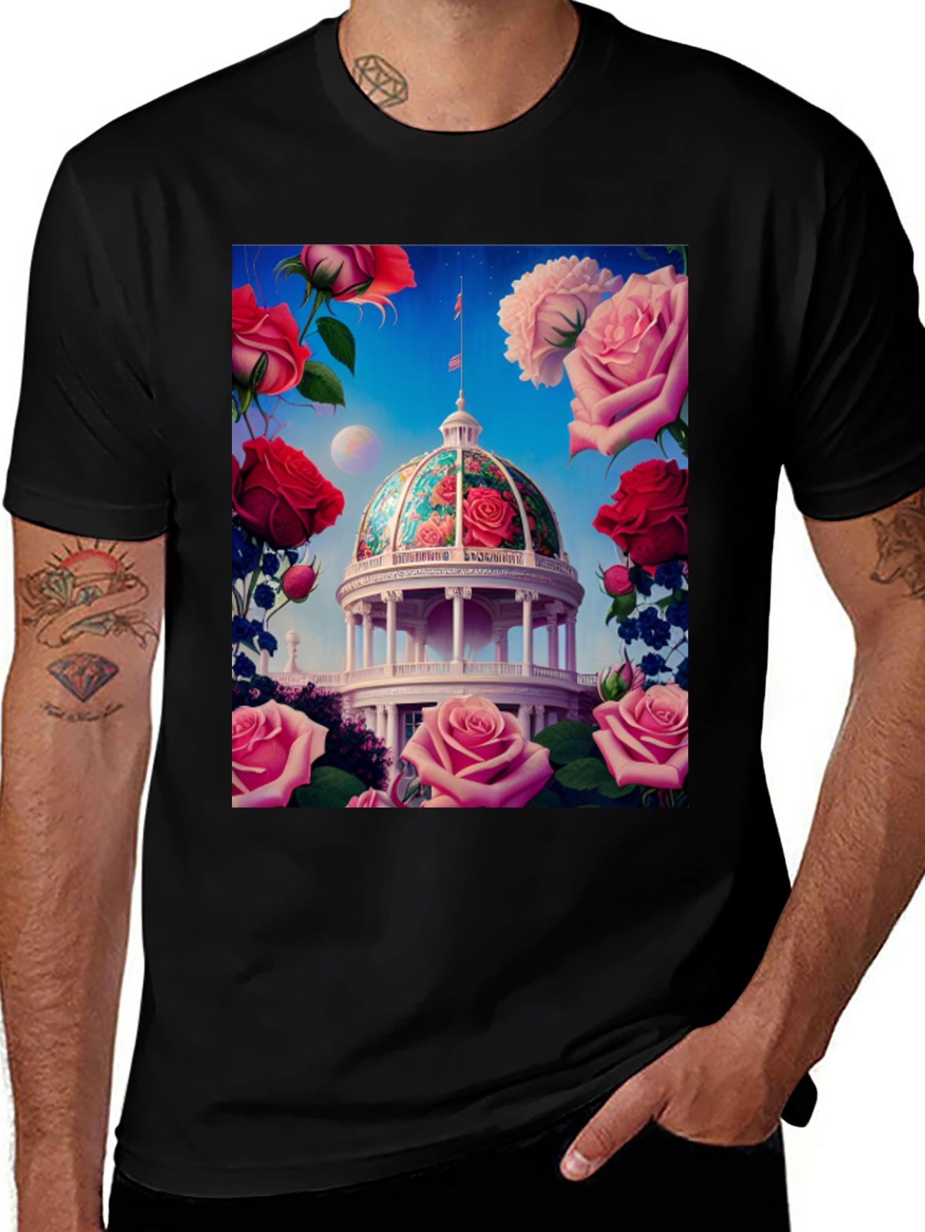 Variant 27 of Floral Dome Graphic Tee
