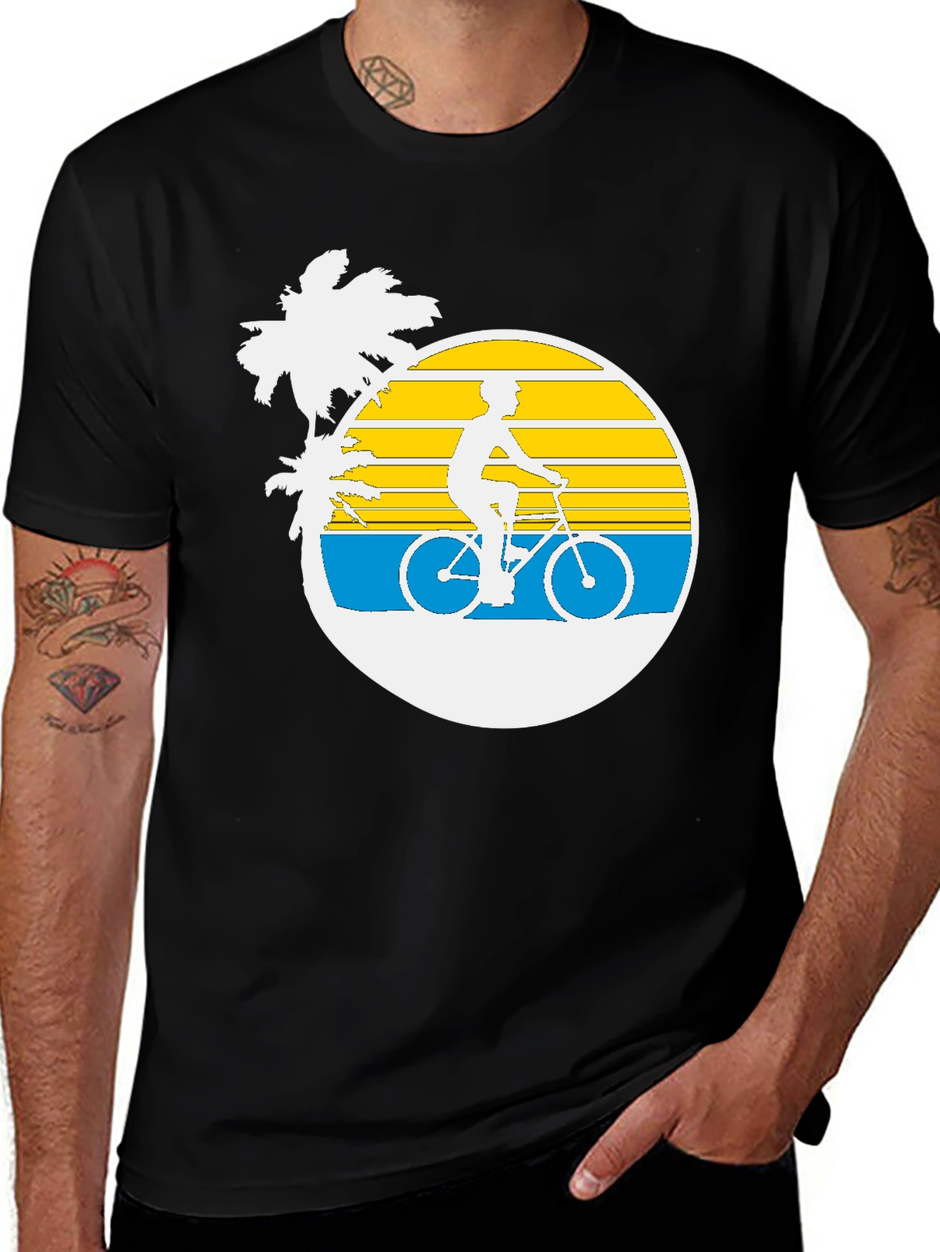 Variant 28 of Retro Biker Beach T-Shirt