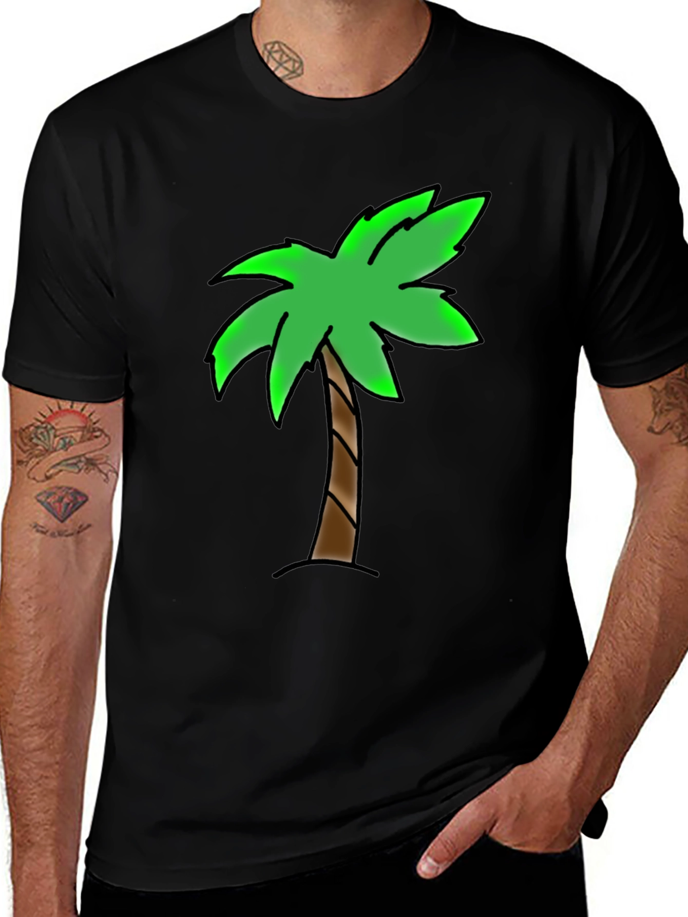 Variant 26 of Palm Tree Graphic T-Shirt - Tropical Vibe