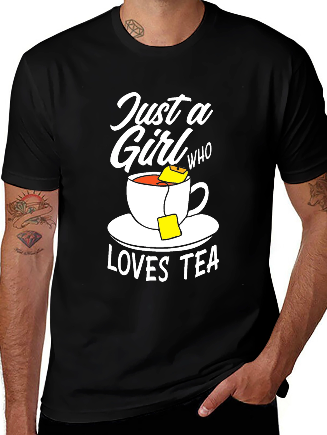 Variant 21 of Just a Girl Who Loves Tea - Graphic T-Shirt