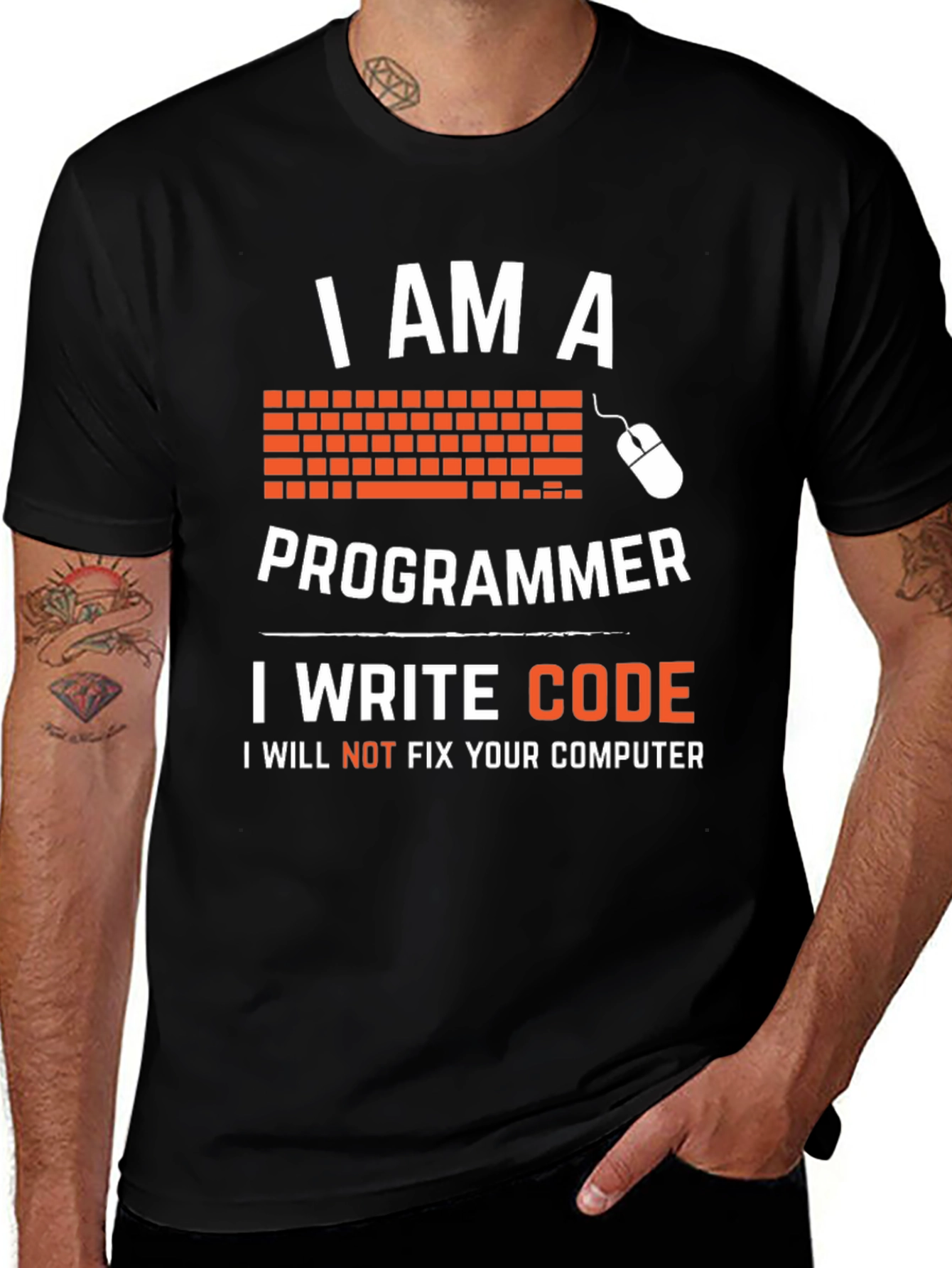 Variant 3 of I Am A Programmer T-Shirt - Funny Coder Tee