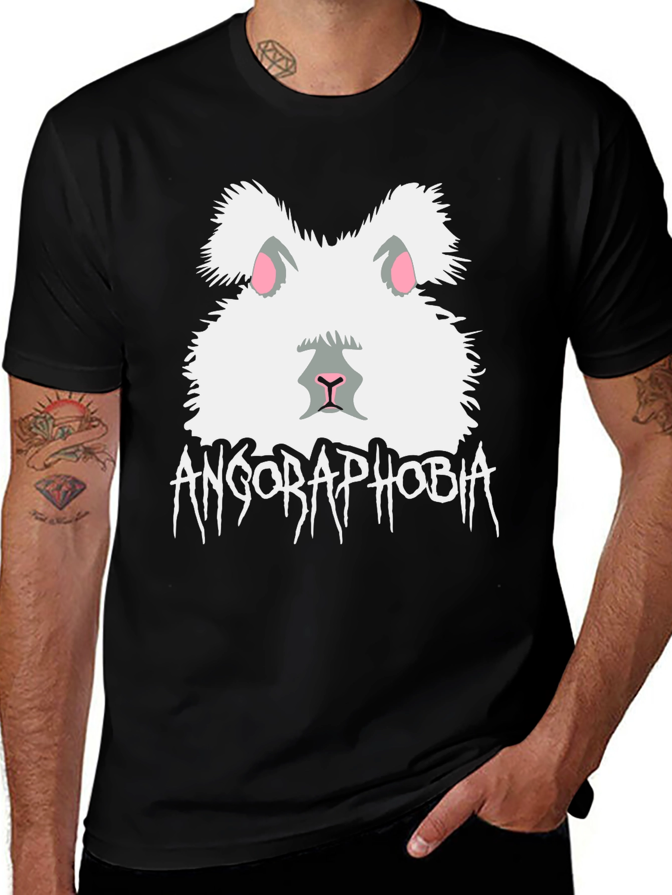 Variant 12 of Angoraphobia Rabbit T-Shirt