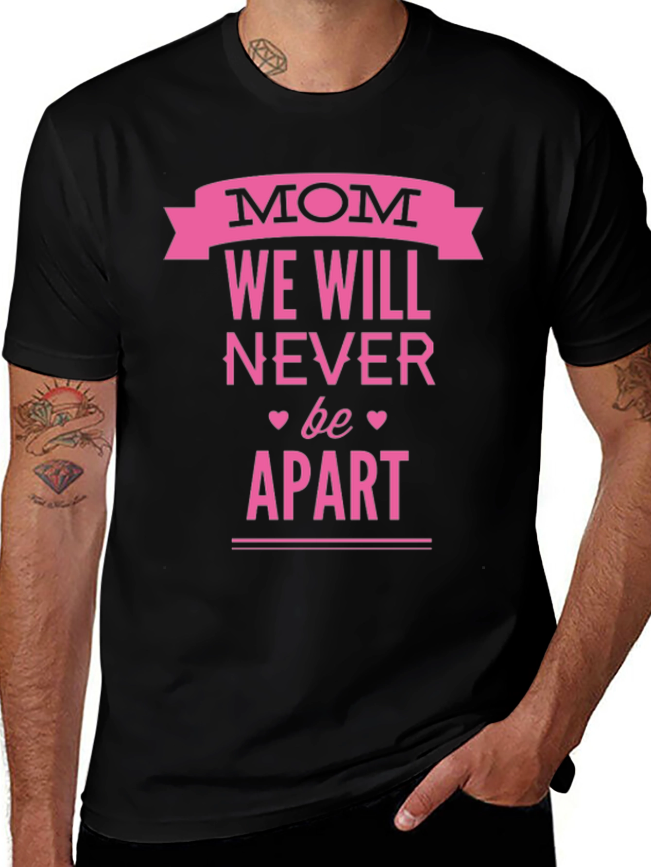 Variant 11 of Mom We Will Never Be Apart T-Shirt - Black