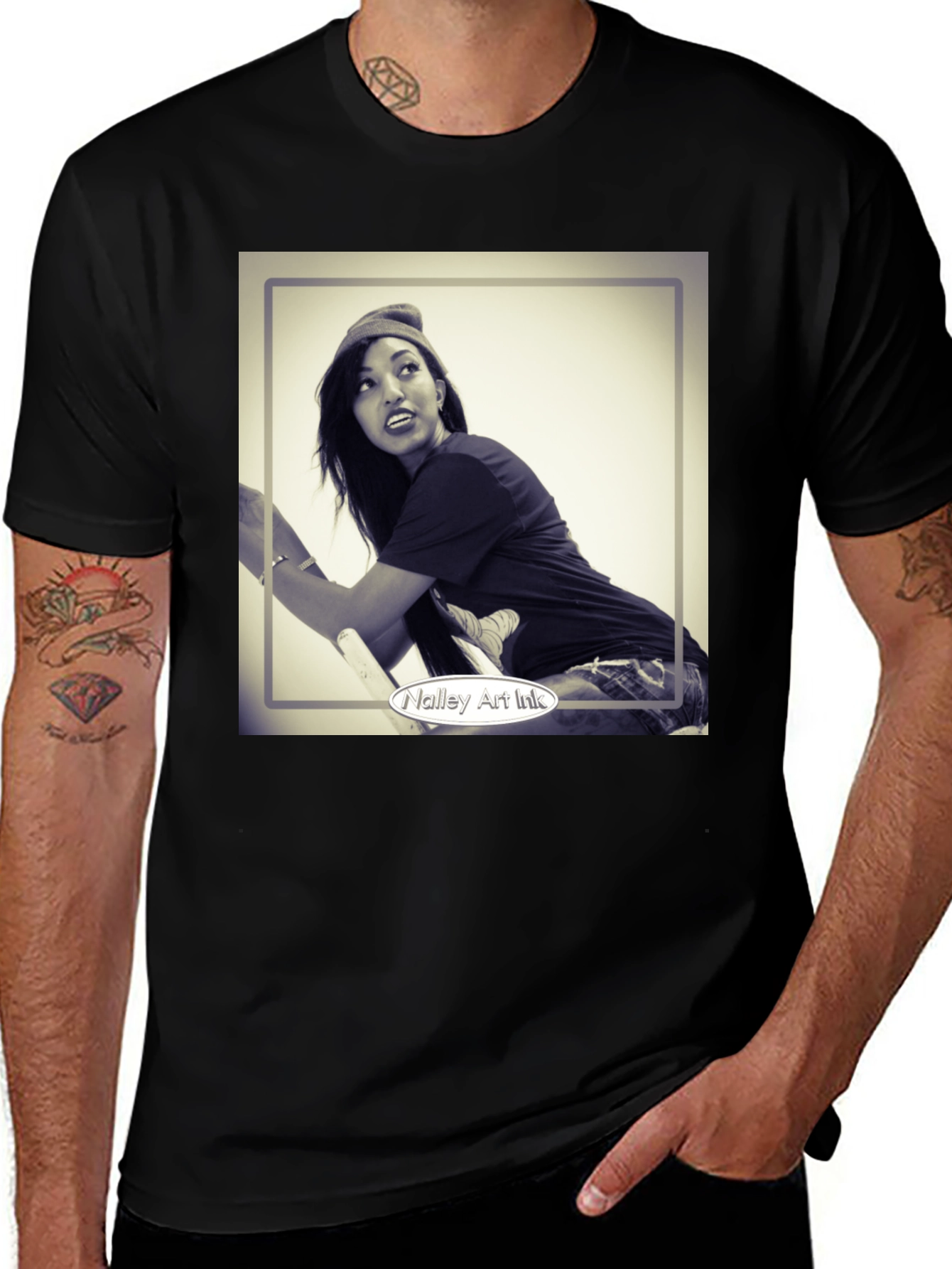 Variant 26 of Black Graphic T-Shirt - Nalley Art Ink