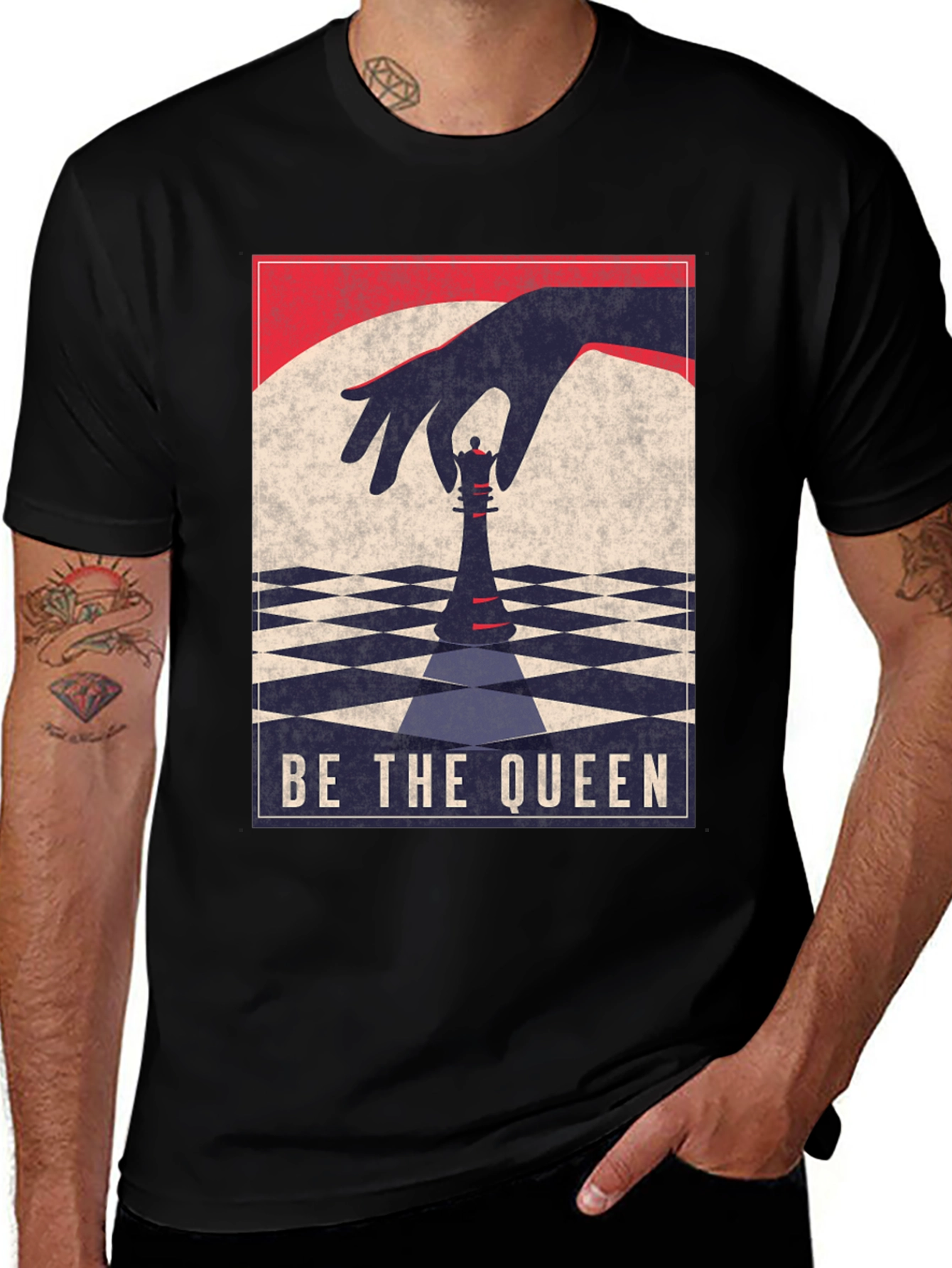 Variant 16 of Be the Queen Chess Graphic T-Shirt
