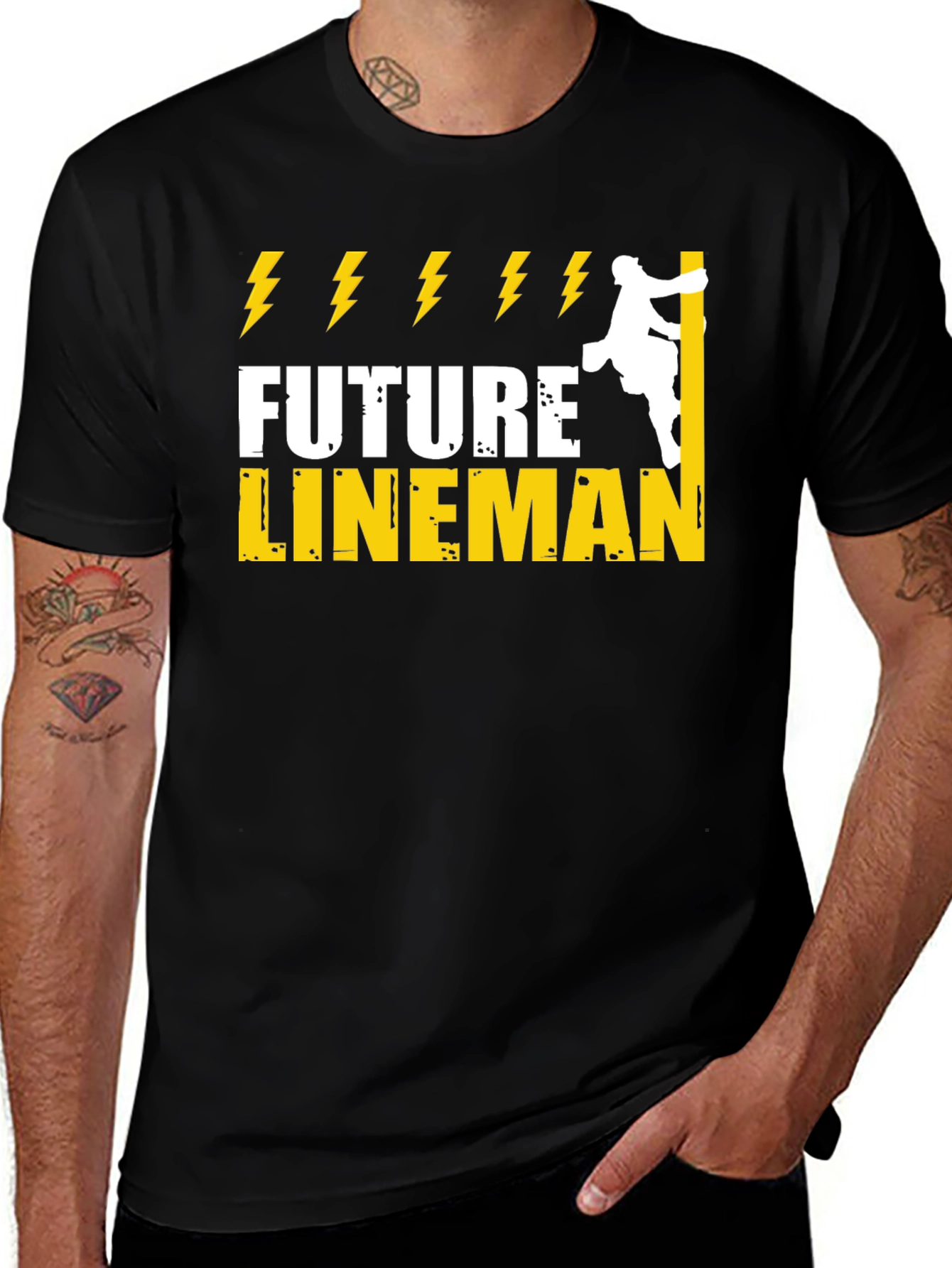 Variant 14 of Future Lineman T-Shirt - Electrician Gift