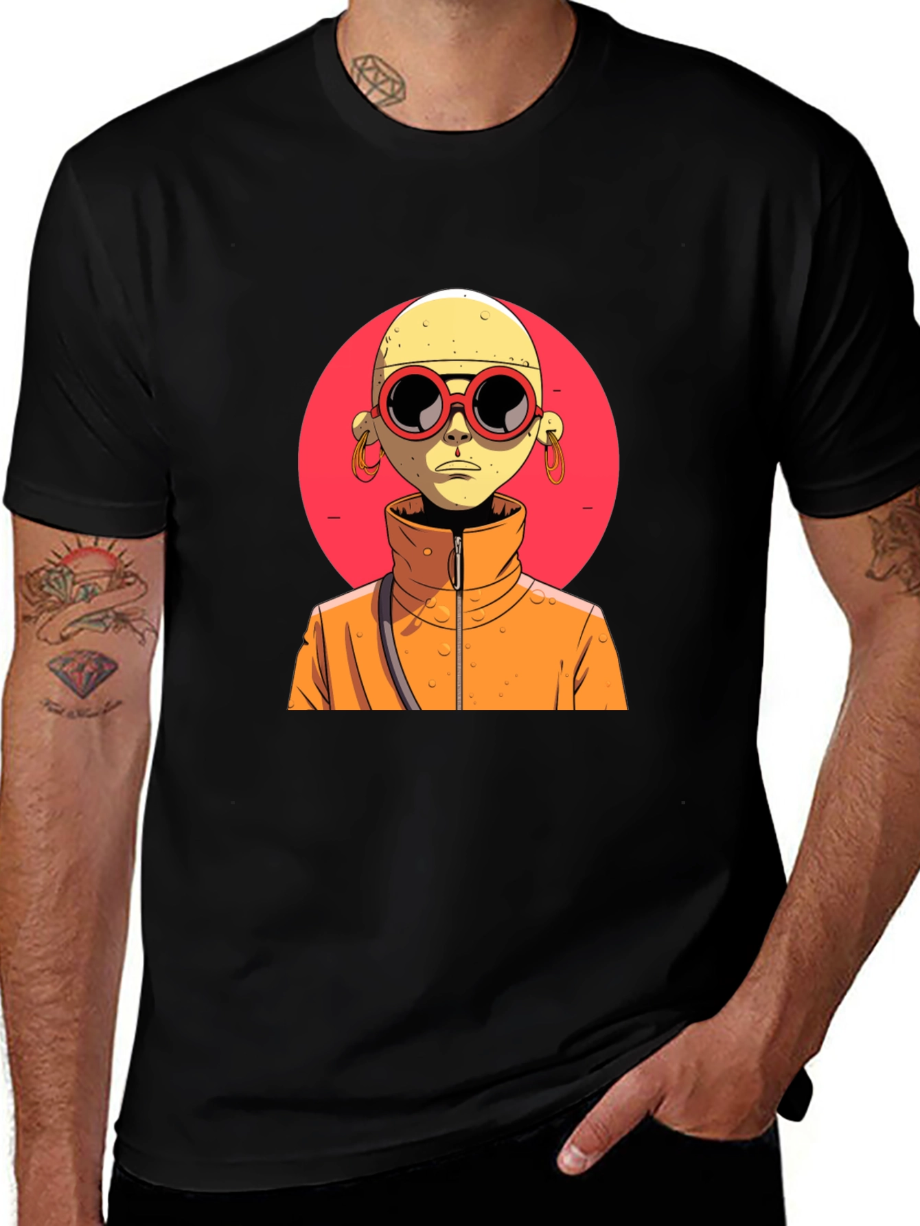 Variant 19 of Anime Style Character Graphic T-Shirt