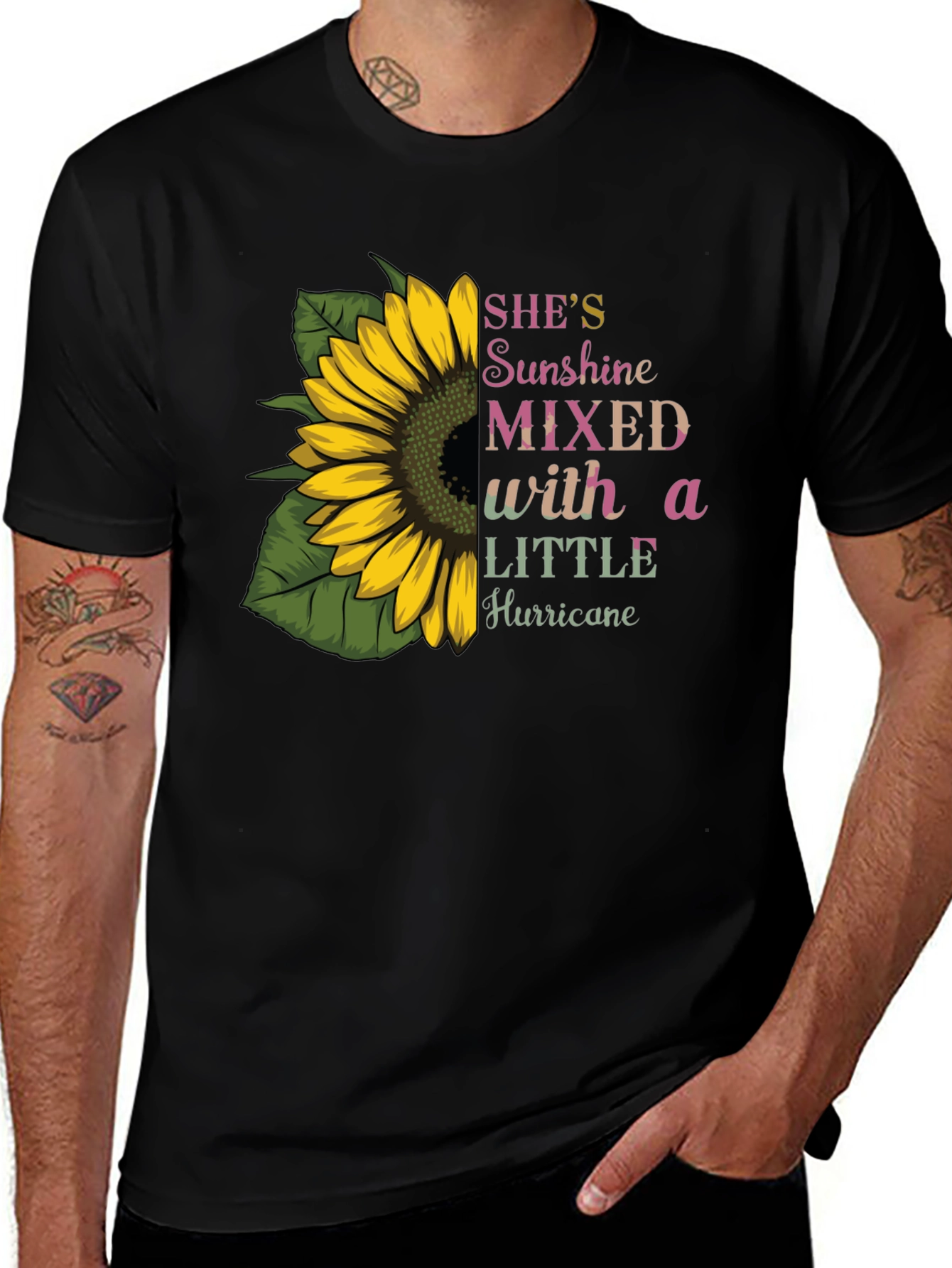 Variant 19 of Sunflower She's Sunshine Mixed with Hurricane T-Shirt
