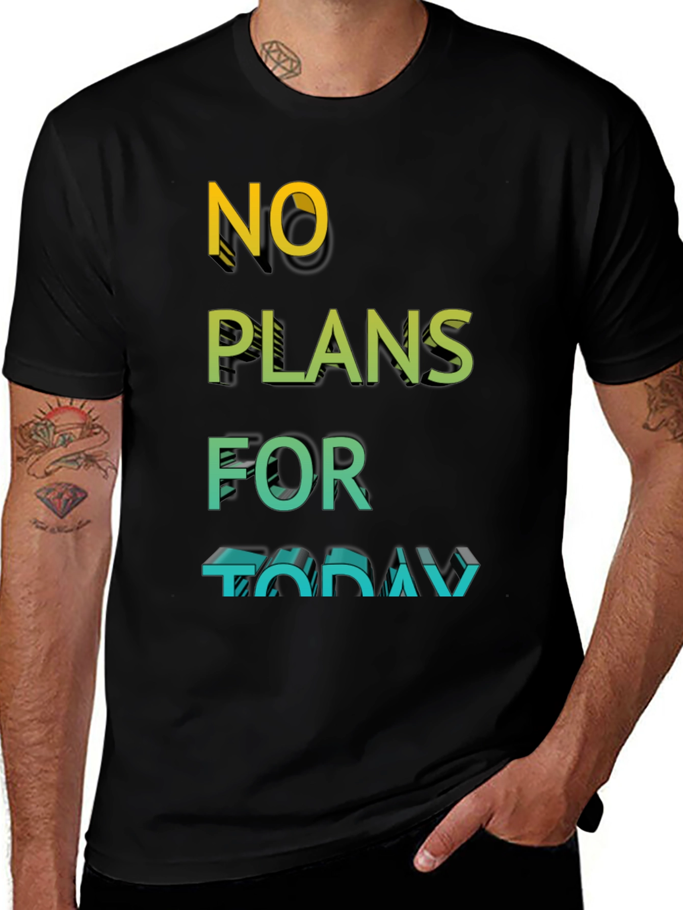 Variant 26 of No Plans Today Graphic T-Shirt