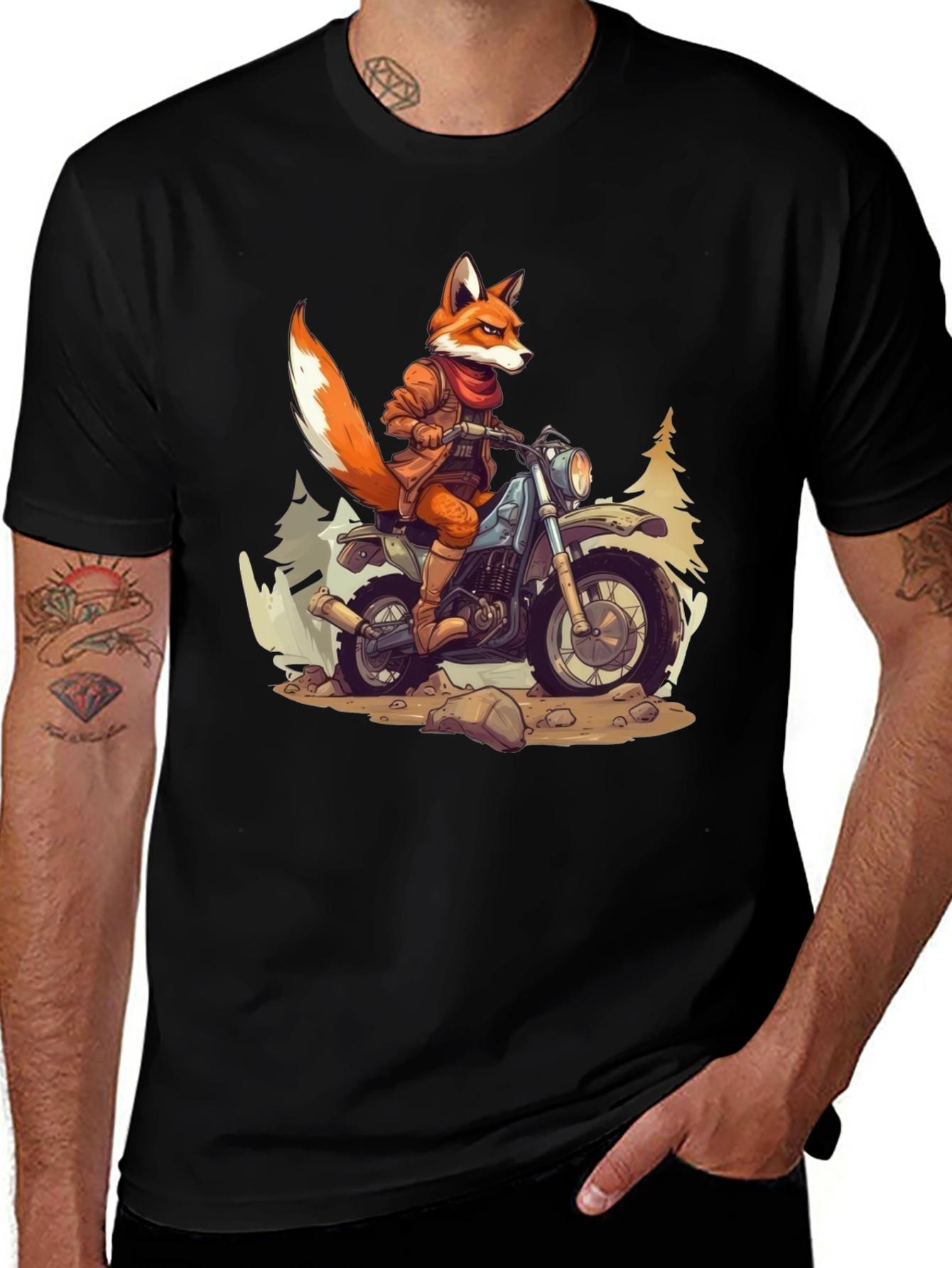Variant 9 of Fox Rider Graphic T-Shirt