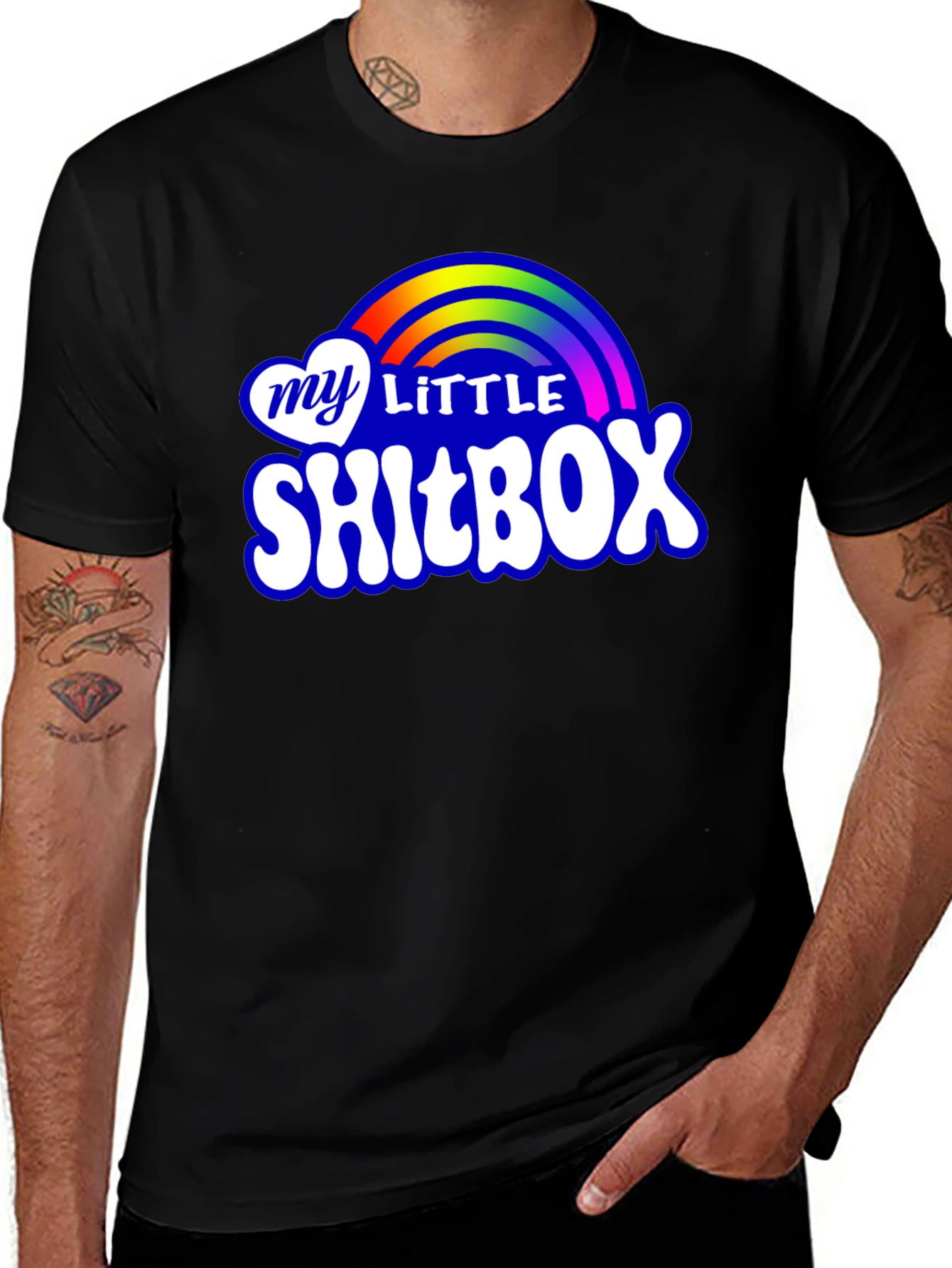 Variant 3 of My Little Shitbox T-Shirt - Rainbow Novelty Tee