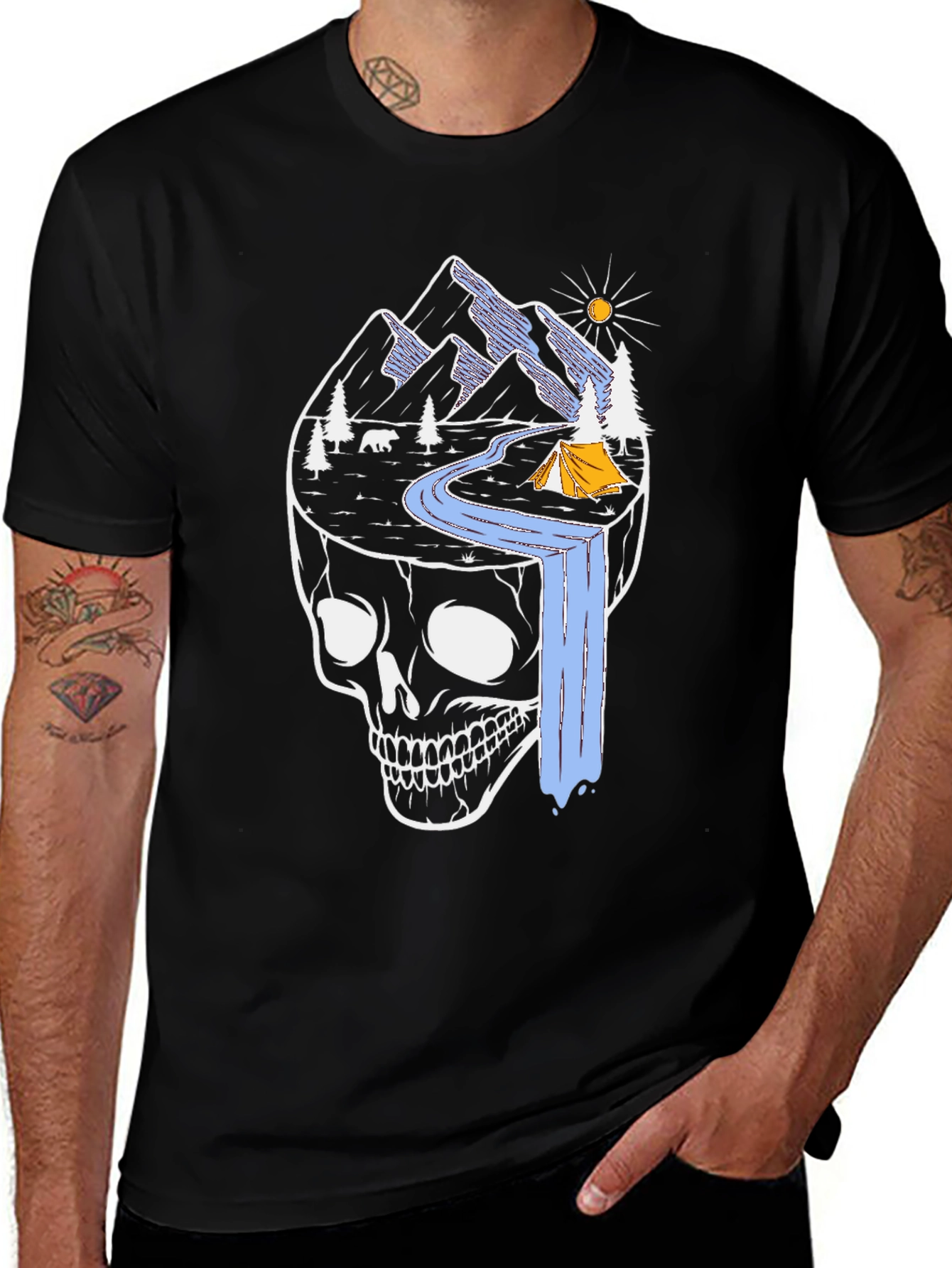 Variant 20 of Mountain Skull Graphic Tee