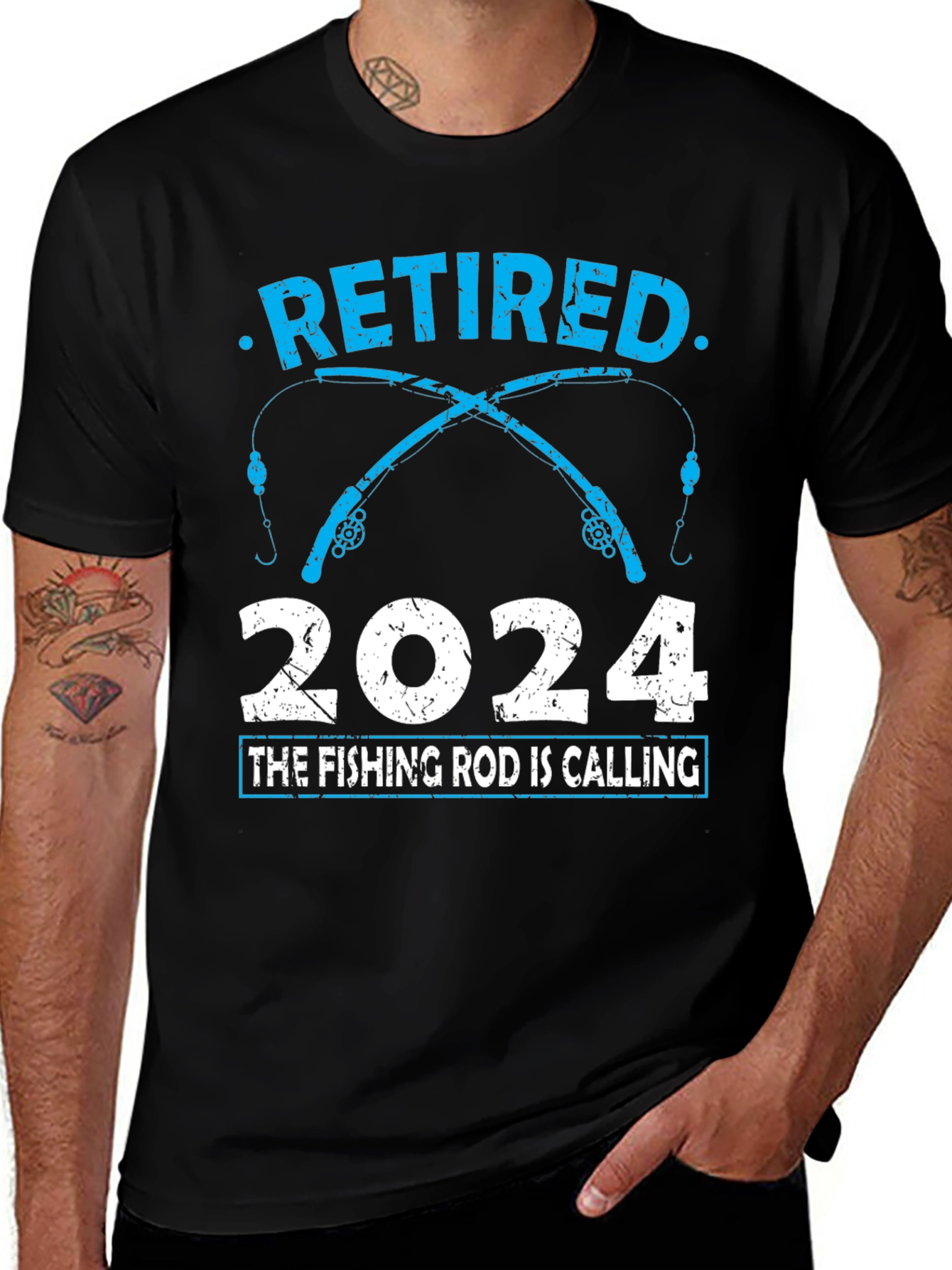 Variant 18 of Retired 2024 Fishing Rod Calling T-Shirt