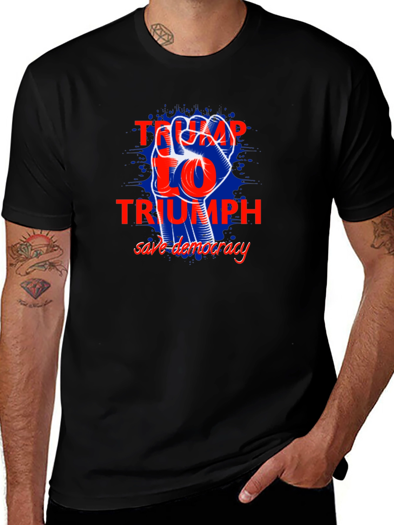 Trump 2024 Triumph Save Democracy T-Shirt