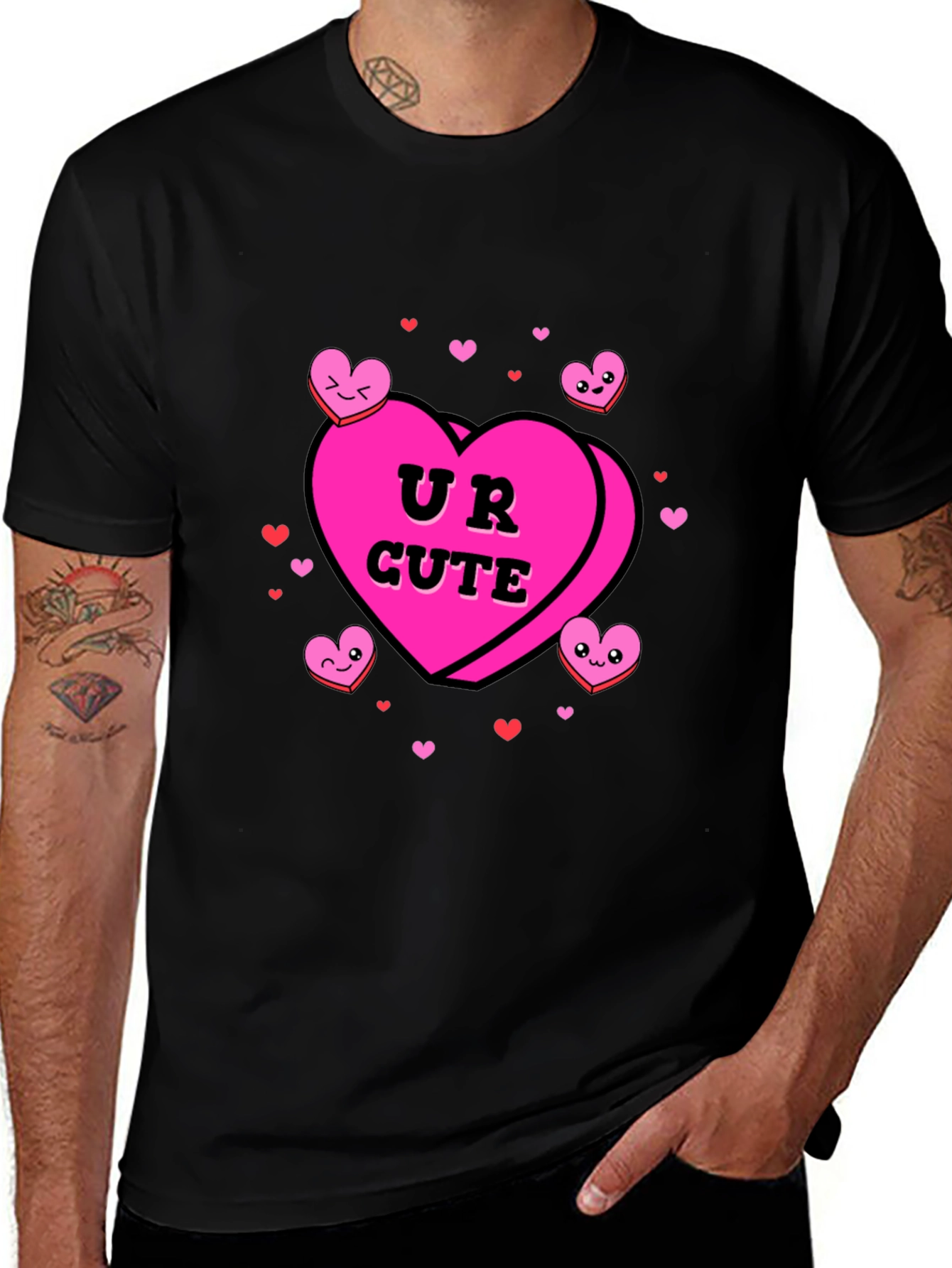 Variant 22 of UR CUTE Valentine's Candy Heart Graphic T-Shirt